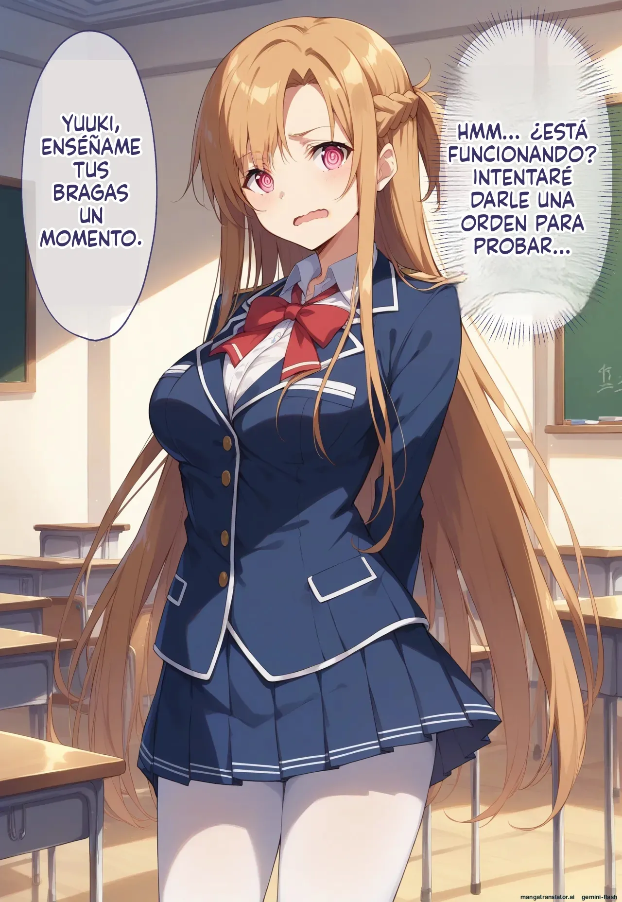 Kikan Mono Gakuen No Kyonyū Konbi Ga cuii Ojisan Ni Netora Re yun Masa Reru Hanashi (Spanish) MTL 图片编号 8