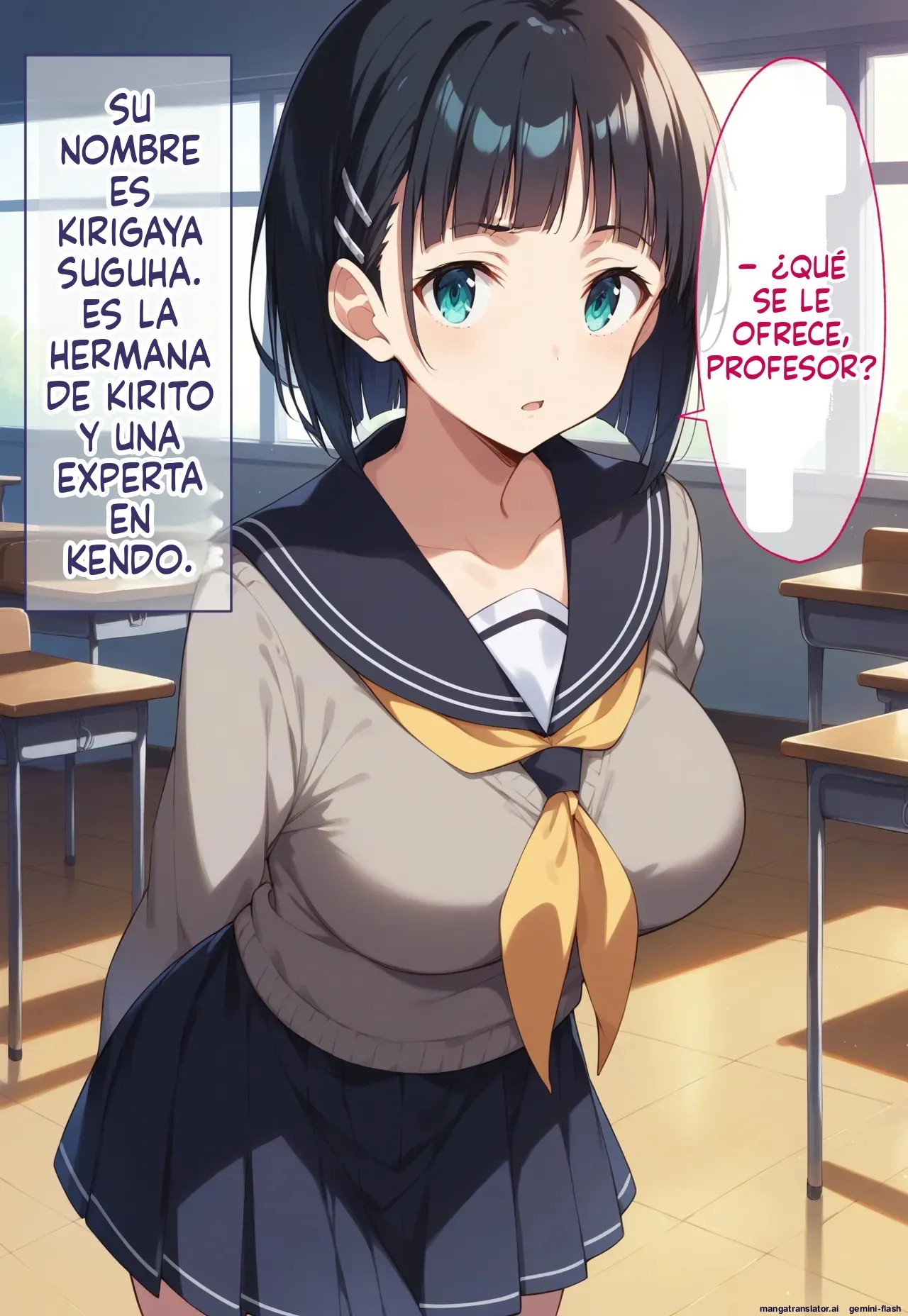 Kikan Mono Gakuen No Kyonyū Konbi Ga cuii Ojisan Ni Netora Re yun Masa Reru Hanashi (Spanish) MTL 图片编号 25