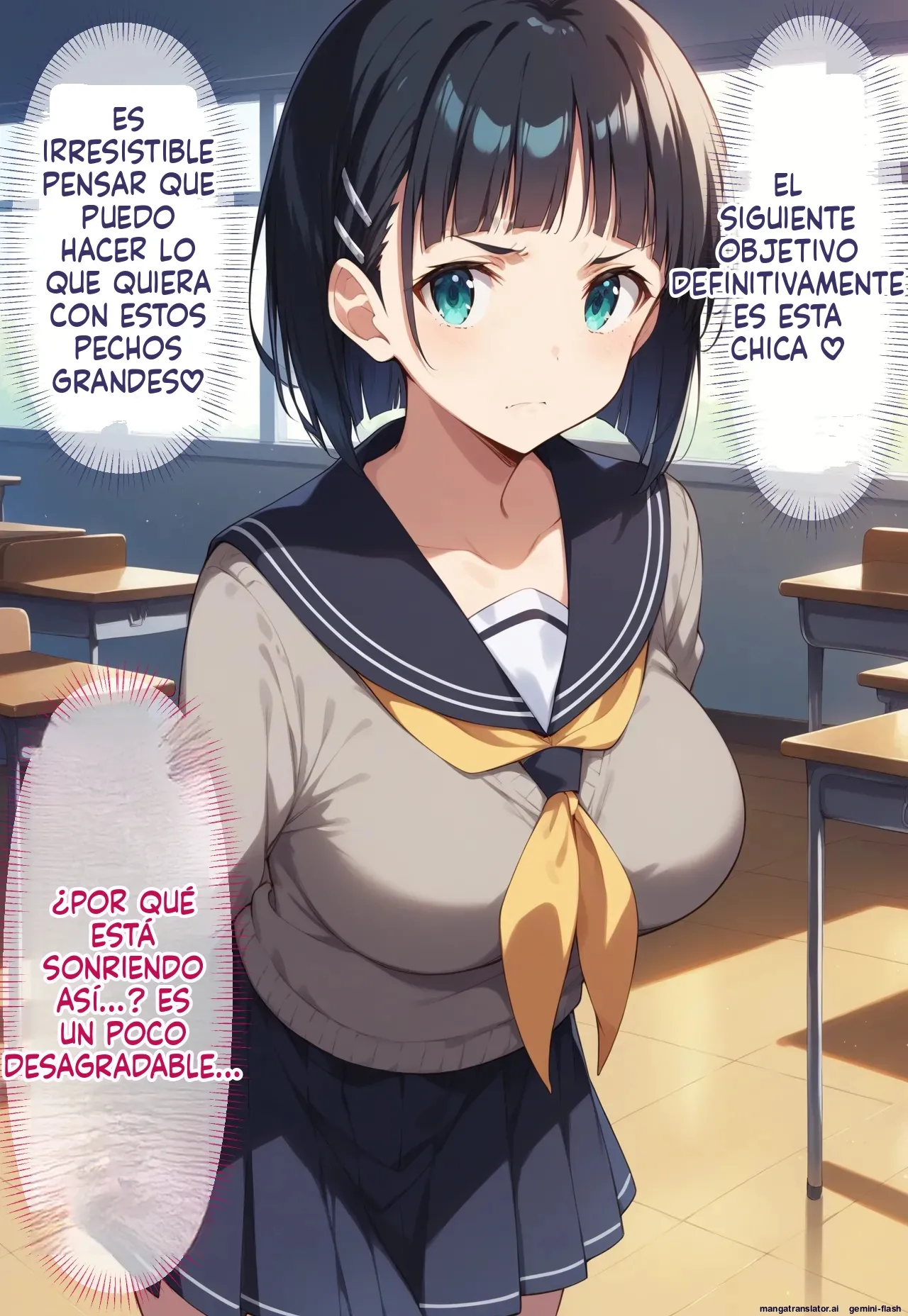 Kikan Mono Gakuen No Kyonyū Konbi Ga cuii Ojisan Ni Netora Re yun Masa Reru Hanashi (Spanish) MTL 图片编号 26