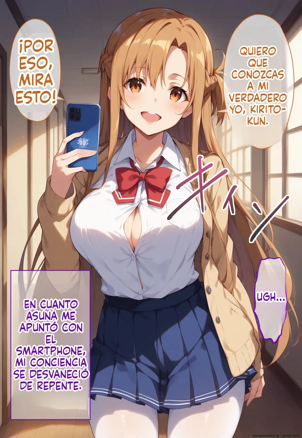 Kikan Mono Gakuen No Kyonyū Konbi Ga cuii Ojisan Ni Netora Re yun Masa Reru Hanashi (Spanish) MTL 图片编号 95