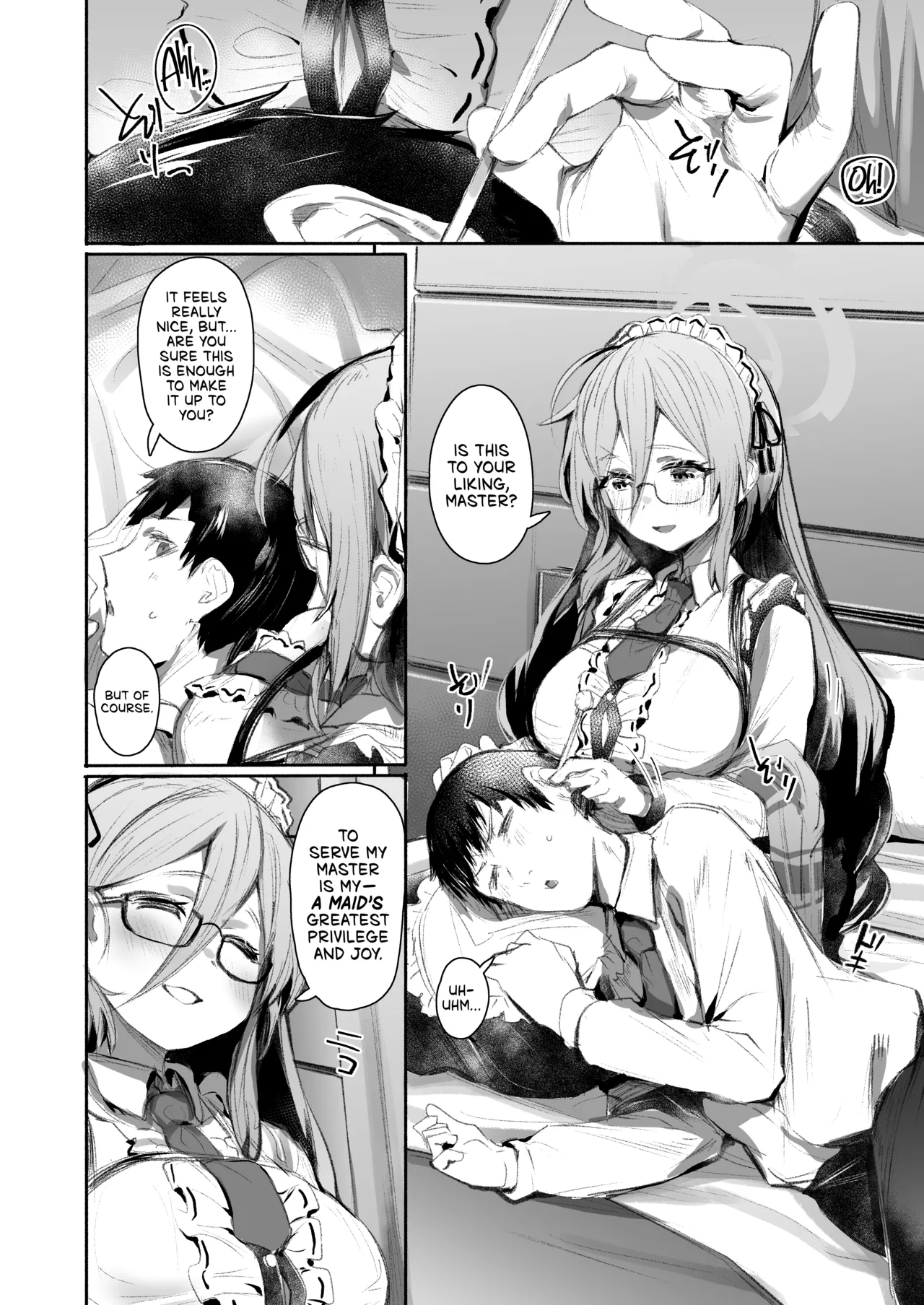 [Rev3 (Monchan rev3)] Extra Service Shuujitsu Mitchaku Noukou Houshi | Extra Service: Tender Loving Care, All Day Long (Blue Archive) [English] [head empty] [Digital] image number 3