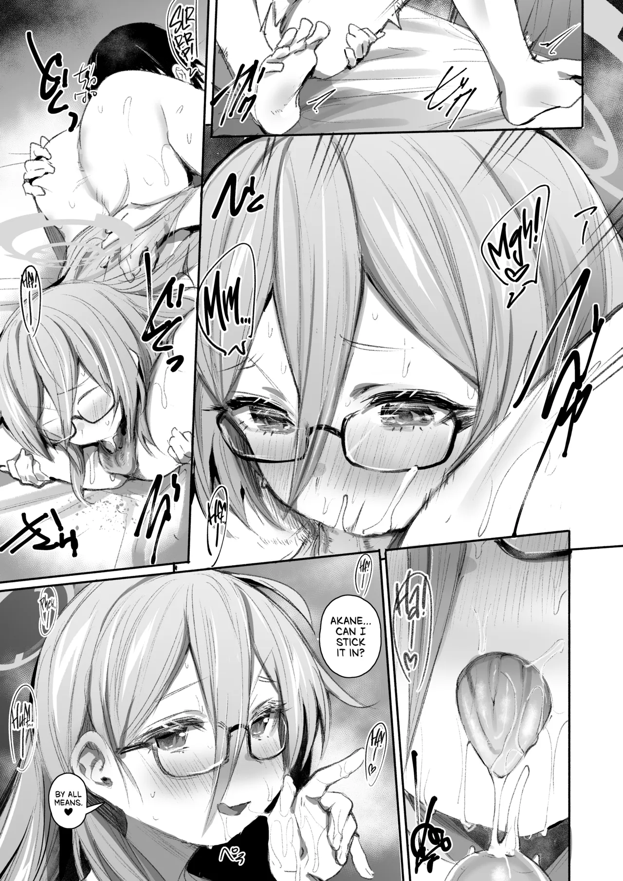 [Rev3 (Monchan rev3)] Extra Service Shuujitsu Mitchaku Noukou Houshi | Extra Service: Tender Loving Care, All Day Long (Blue Archive) [English] [head empty] [Digital] image number 14