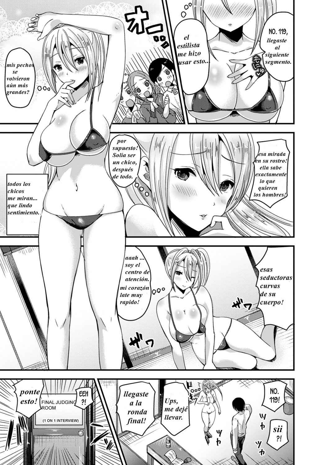 [Labui] Nyotaika Shite Idol ni Naru | Turn into a girl and become an idol (Nyotaika Shite Gokujou no Kanojo ni Naru) [Spanish] [Digital] numero di immagine  3