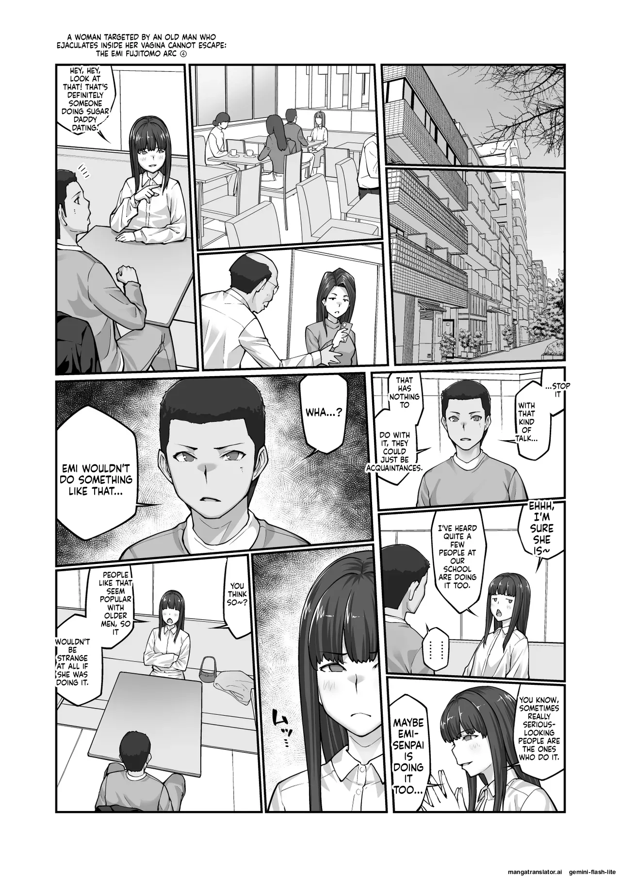 [ClimbCrown] Nakadashi Oji-san ni Nerawareta Mesu wa Nigeru Koto ga Dekinai ~Fujitomo Megumi Hen 4~ [Digital] ENG MTL 图片编号 46