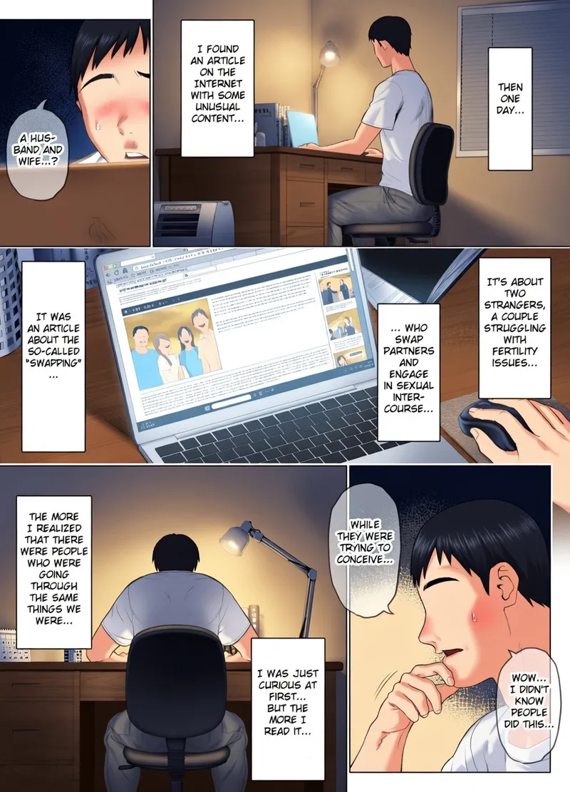 [Mitsumitsu Niku (Hikitogu)] LeveChi na Swapping 1 ~Seiheki ni Mezameru Otto Hen~ [Colored] [Decensored] numero di immagine  8