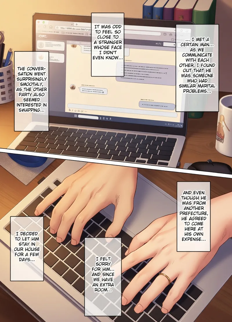 [Mitsumitsu Niku (Hikitogu)] LeveChi na Swapping 1 ~Seiheki ni Mezameru Otto Hen~ [Colored] [Decensored] numero di immagine  13