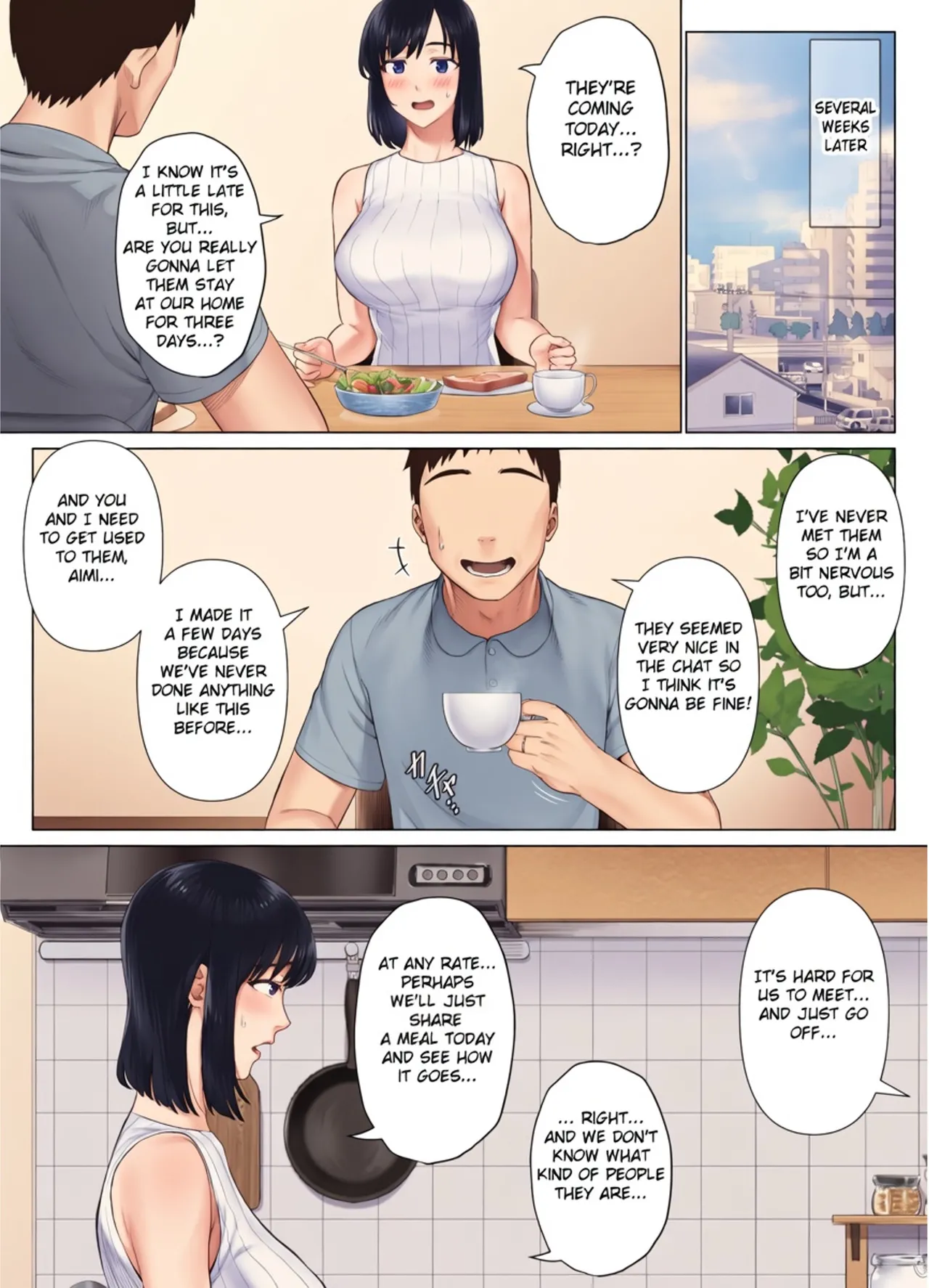 [Mitsumitsu Niku (Hikitogu)] LeveChi na Swapping 1 ~Seiheki ni Mezameru Otto Hen~ [Colored] [Decensored] numero di immagine  14