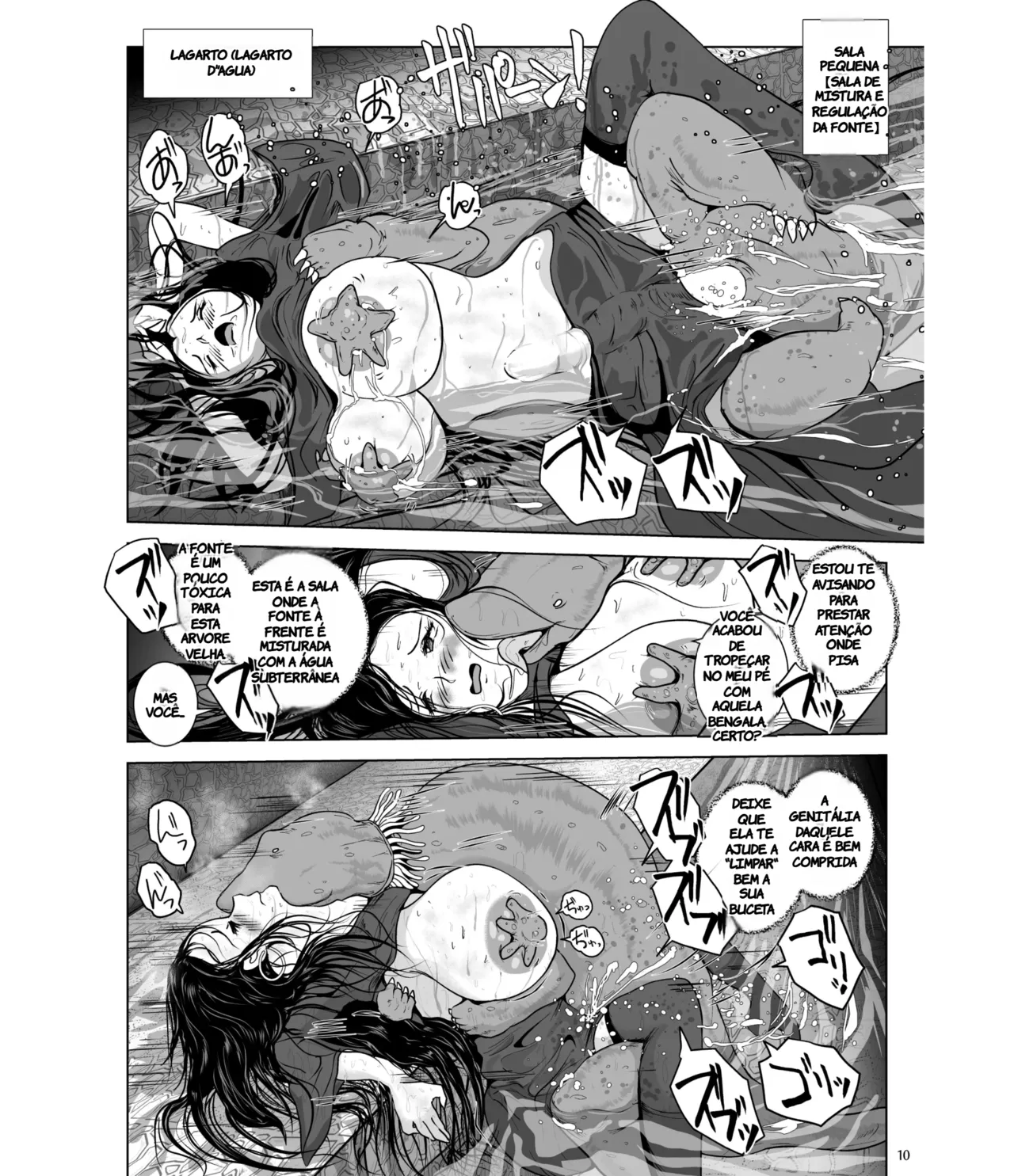 [Erotic Fantasy Larvaturs (Takaishi Fuu)] Chikubi Mushi Chirouju to Inochi no Shizuku - The Dungeon of Wise (TR-41) [Portuguese-BR] [Digital] image number 10