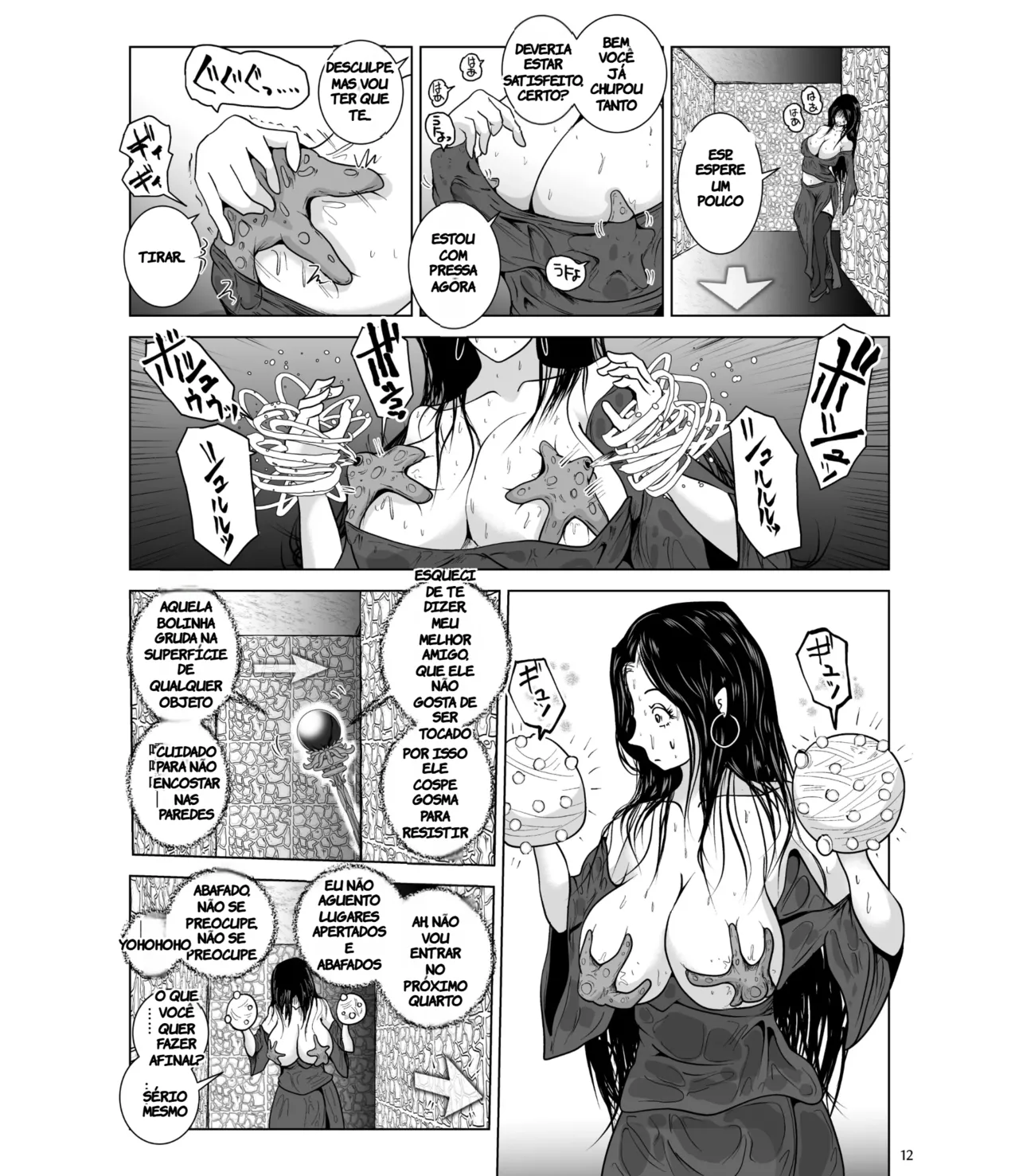 [Erotic Fantasy Larvaturs (Takaishi Fuu)] Chikubi Mushi Chirouju to Inochi no Shizuku - The Dungeon of Wise (TR-41) [Portuguese-BR] [Digital] image number 12