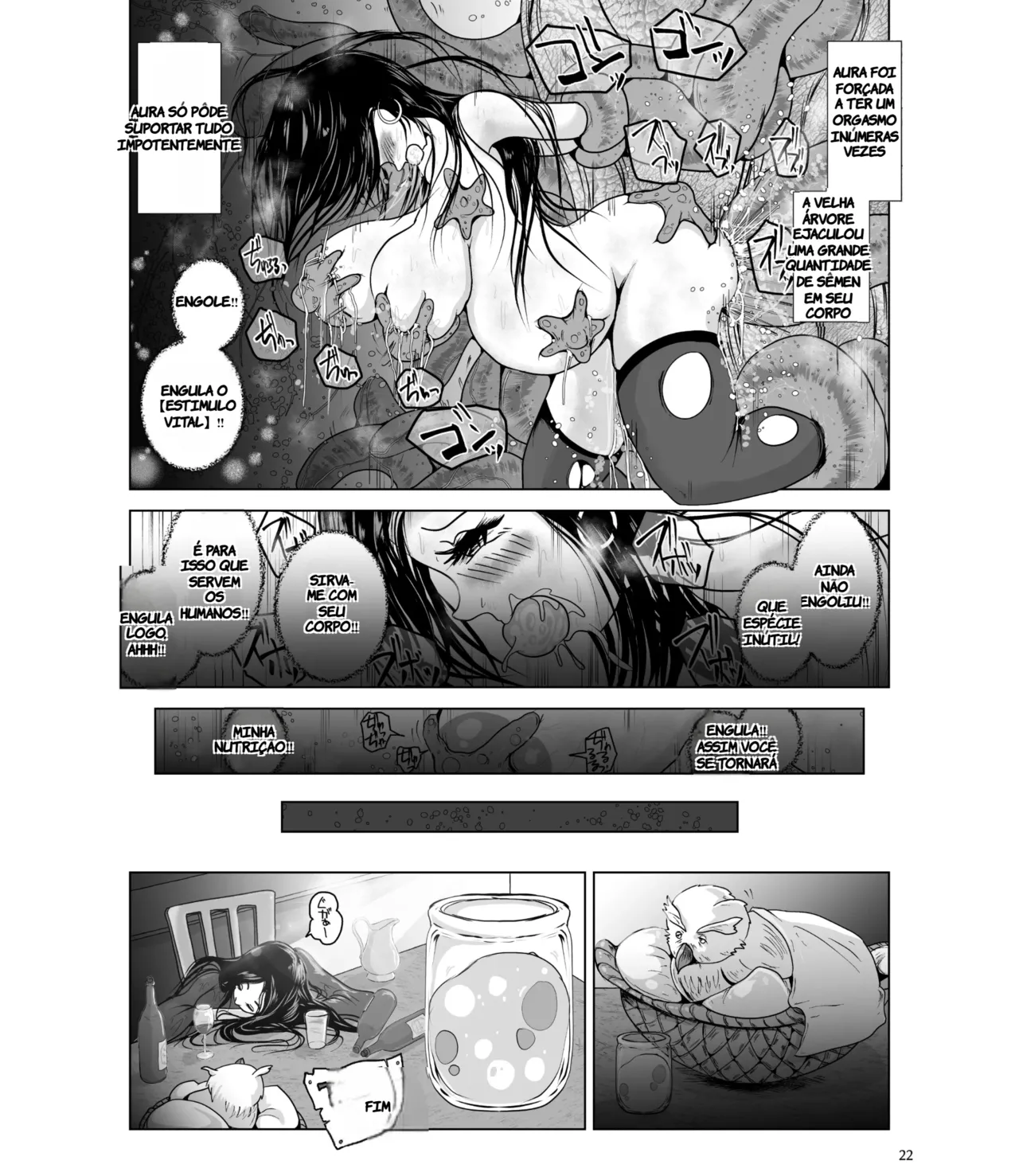 [Erotic Fantasy Larvaturs (Takaishi Fuu)] Chikubi Mushi Chirouju to Inochi no Shizuku - The Dungeon of Wise (TR-41) [Portuguese-BR] [Digital] image number 22