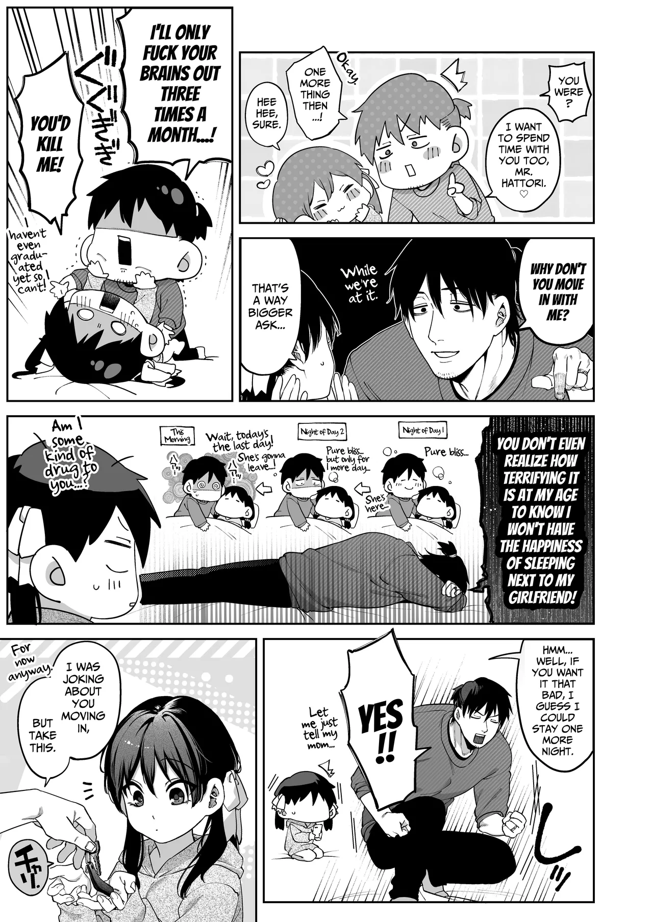 [Tamabon] Mr. Hattori Doesn't Need a Girlfriend Cont'd! ~We're finally alone, so can I fuck your brains out?~ 画像番号 85