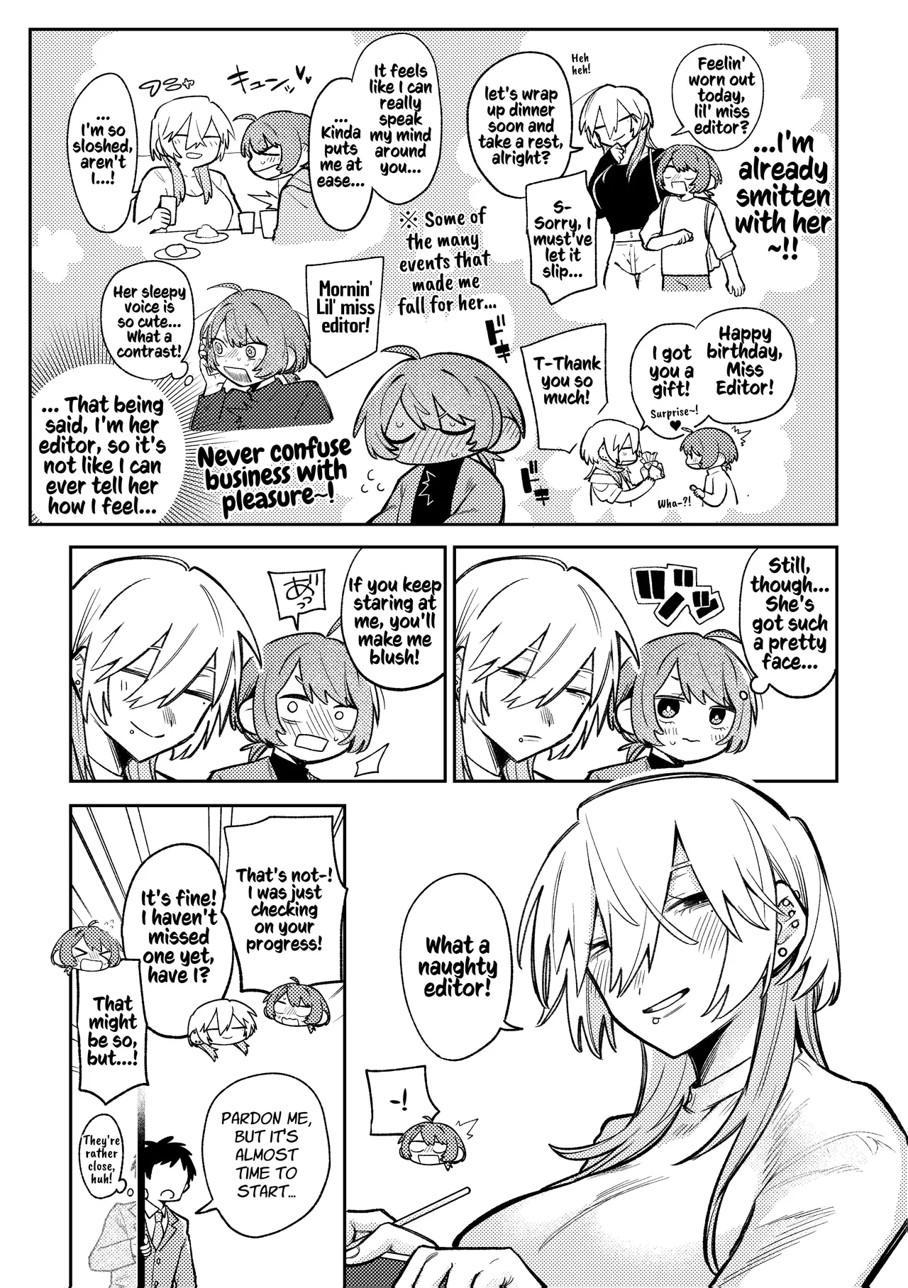 [Dozuke Taira Yuri Teikoku (Suzuo)] Urekko Mangaka-san to Shigodeki Henshuu-san | Popular Manga Artist and Work Adept Editor [English] [Kusanuu] 5eme image