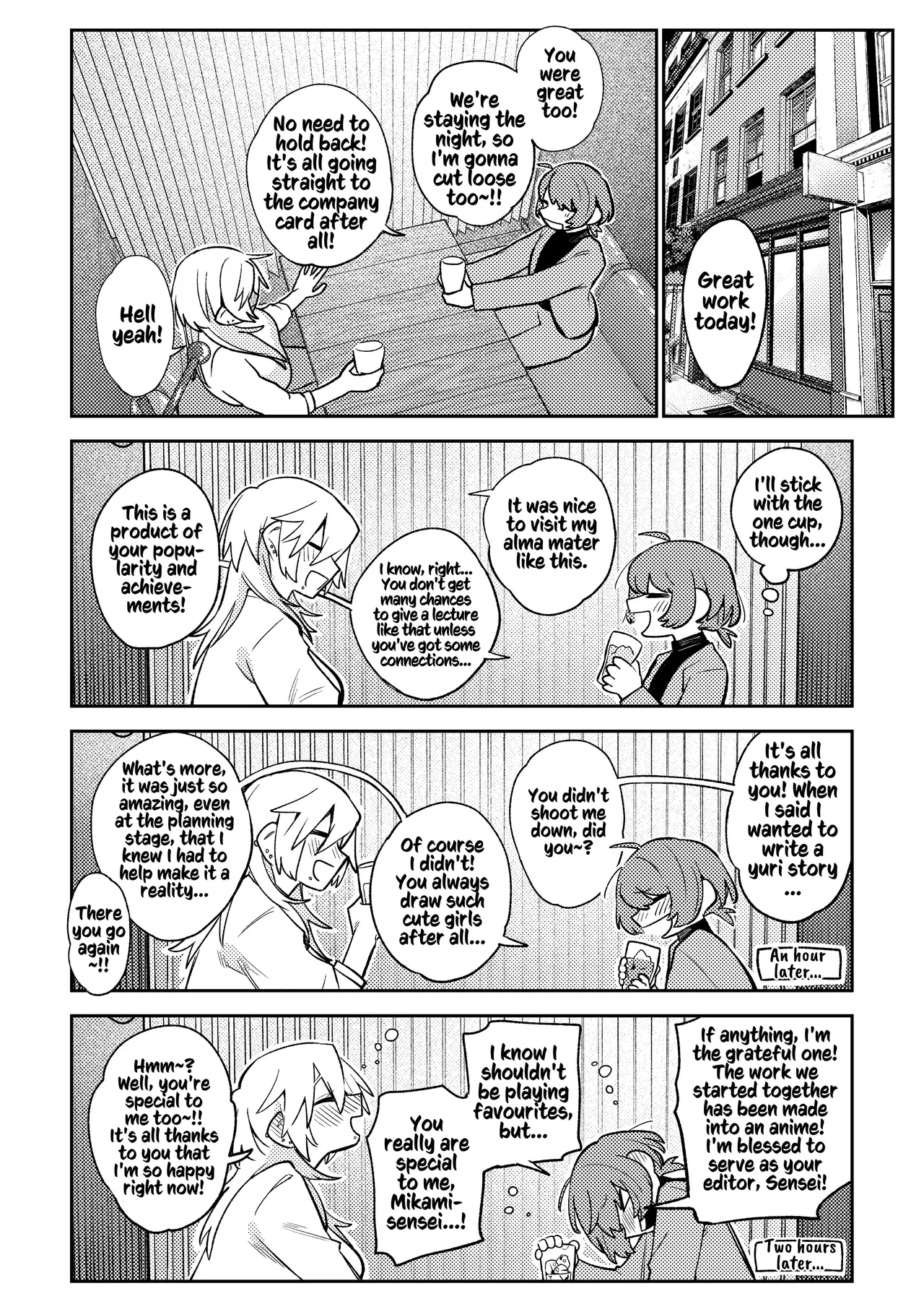 [Dozuke Taira Yuri Teikoku (Suzuo)] Urekko Mangaka-san to Shigodeki Henshuu-san | Popular Manga Artist and Work Adept Editor [English] [Kusanuu] 12eme image