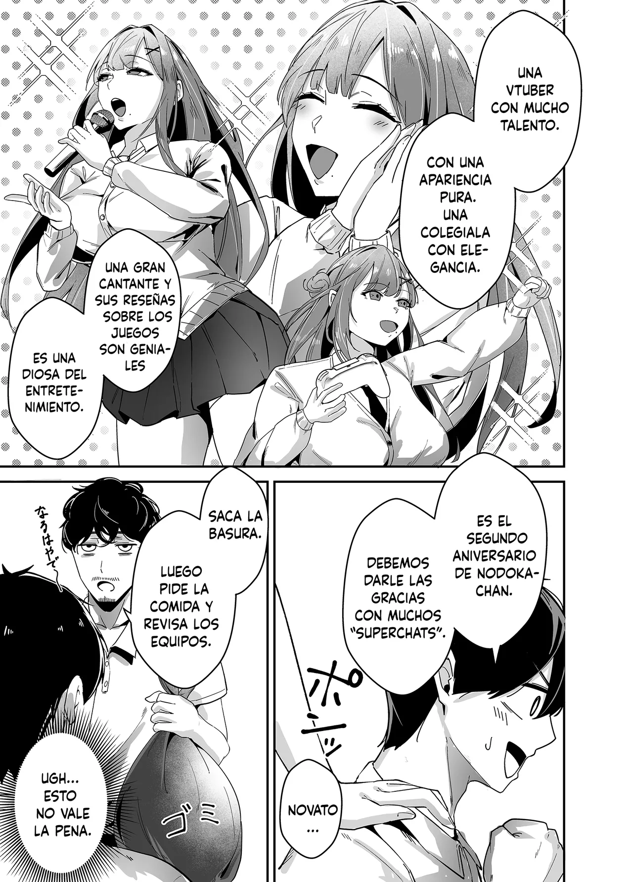 [Akutamaru] Oshi no haishin-sha no shōtai ga rinjin no `kyonyū chijo' de, shibori tsukusa reru hanashi [Spanish] 画像番号 6