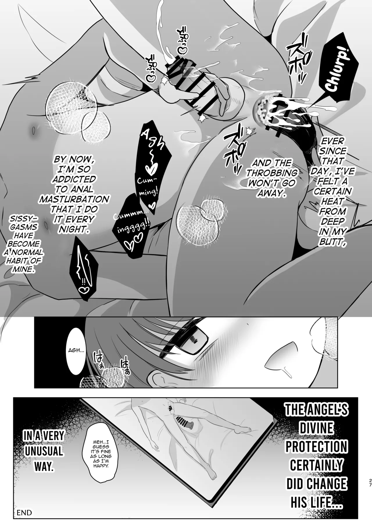 [Kanmi Cat (Miyase Nukko] Futanari Tenshi no Seiya Shugo ~Maigo no Tenshi ni Erabareta Anata wa, Amaku Aragaenai Seinaru Kago o Ukeru~ [English] [mysterymeat3] 25eme image