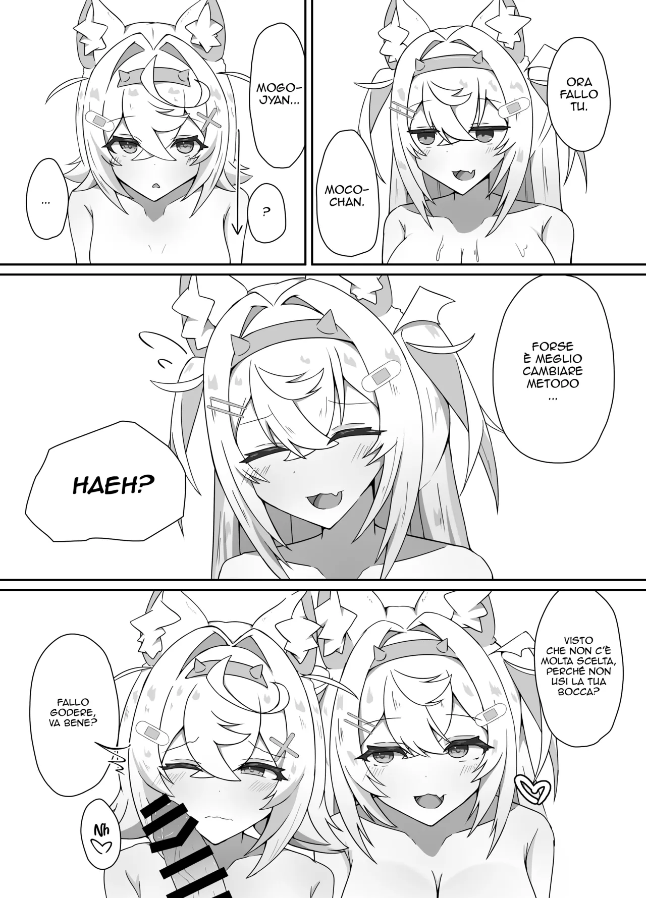 [Daiba Chaya] I'M NOT A BACKSEATER. I'M THE SUPERVISOR! | Non sono una spettatrice. Sono io a Dirigere! (Fuwawa Abyssgard, Mococo Abyssgard) [Italian] [Digital] [AtelierNoMana] изображение № 8