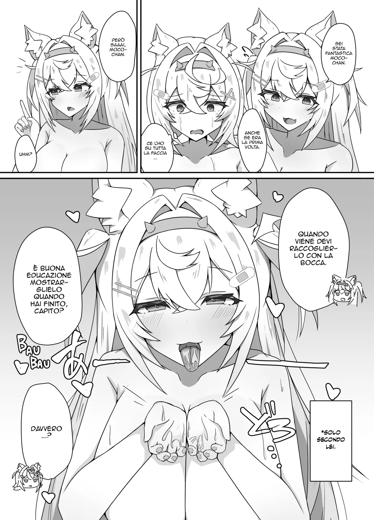 [Daiba Chaya] I'M NOT A BACKSEATER. I'M THE SUPERVISOR! | Non sono una spettatrice. Sono io a Dirigere! (Fuwawa Abyssgard, Mococo Abyssgard) [Italian] [Digital] [AtelierNoMana] изображение № 11