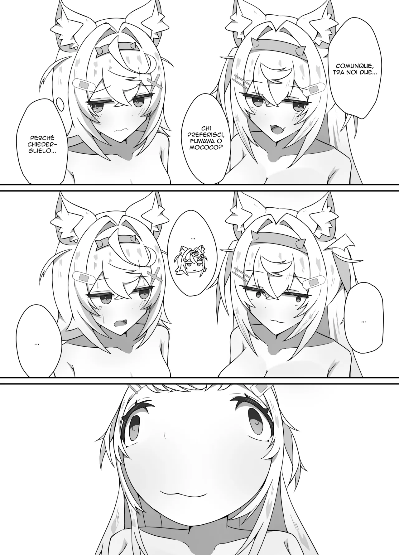 [Daiba Chaya] I'M NOT A BACKSEATER. I'M THE SUPERVISOR! | Non sono una spettatrice. Sono io a Dirigere! (Fuwawa Abyssgard, Mococo Abyssgard) [Italian] [Digital] [AtelierNoMana] изображение № 20