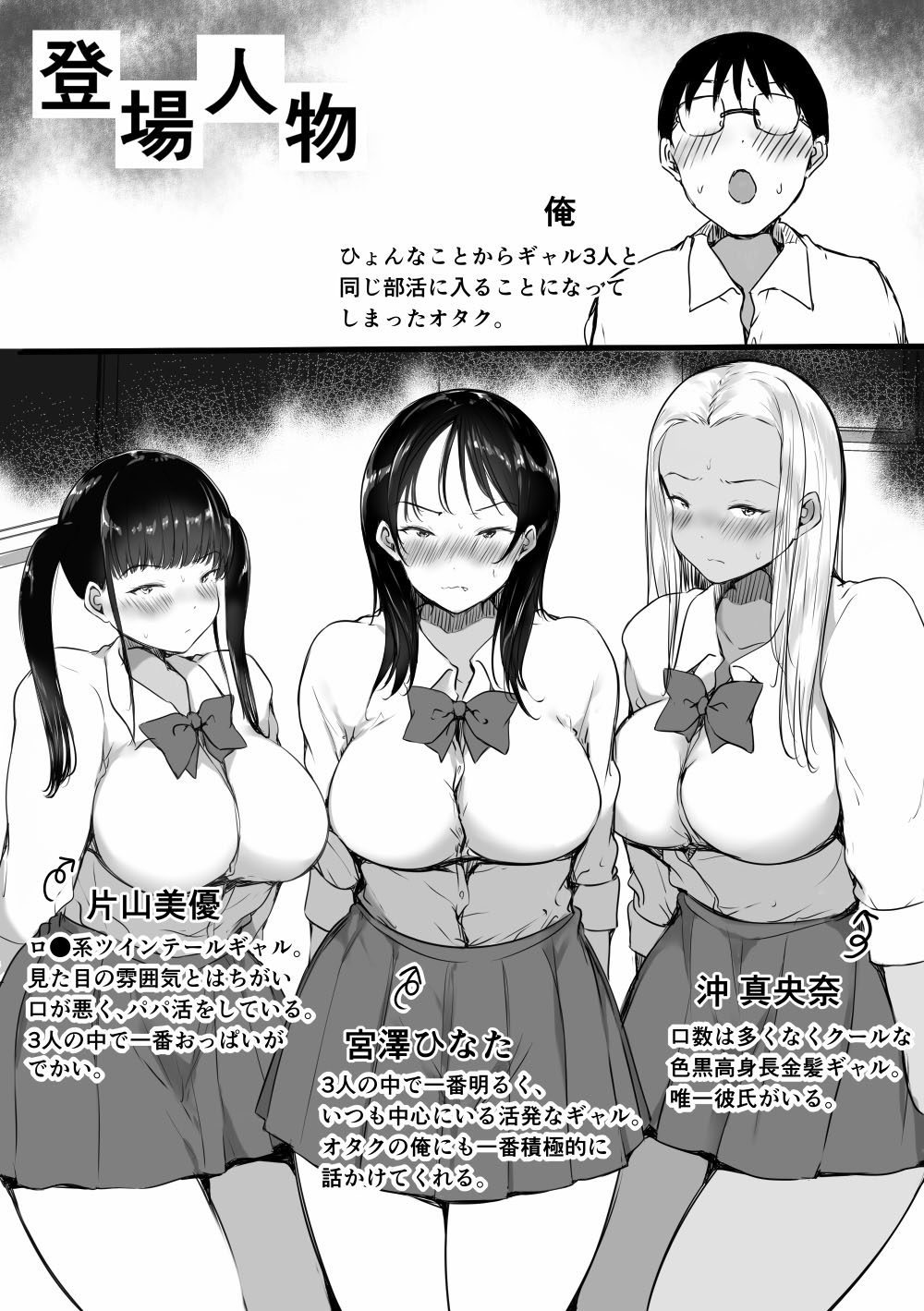 [こどもとこども (いたちまき)] ぼっちの俺が巨乳ギャル3人に誘惑されてる件〜えっち合宿編〜 image number 3