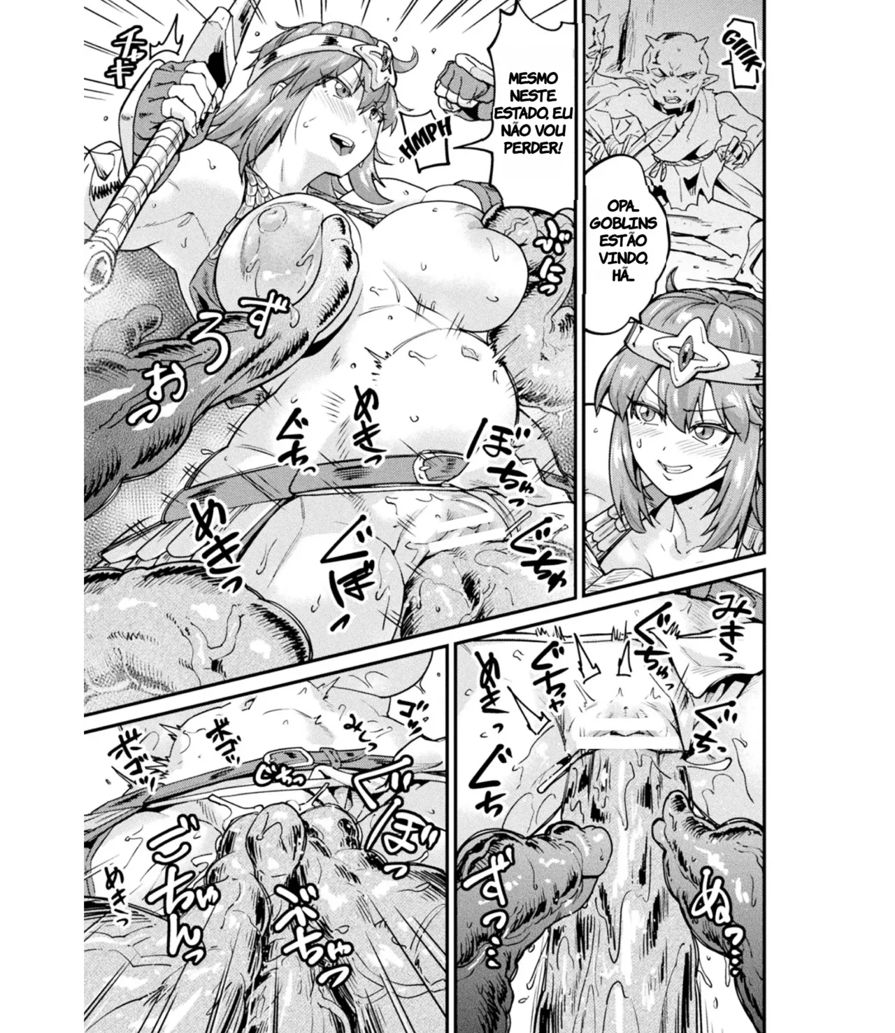 [Sorahachi Midoro] Onna Senshi wa Shiranuma ni ~Shokushu no Otoshiana~ | Before the Female Knight Realizes it ~The Tentacle's Pitfall~ (Kairaku Haiboku Heroines) (TR-43) [Portuguese-BR] [Digital] 7eme image