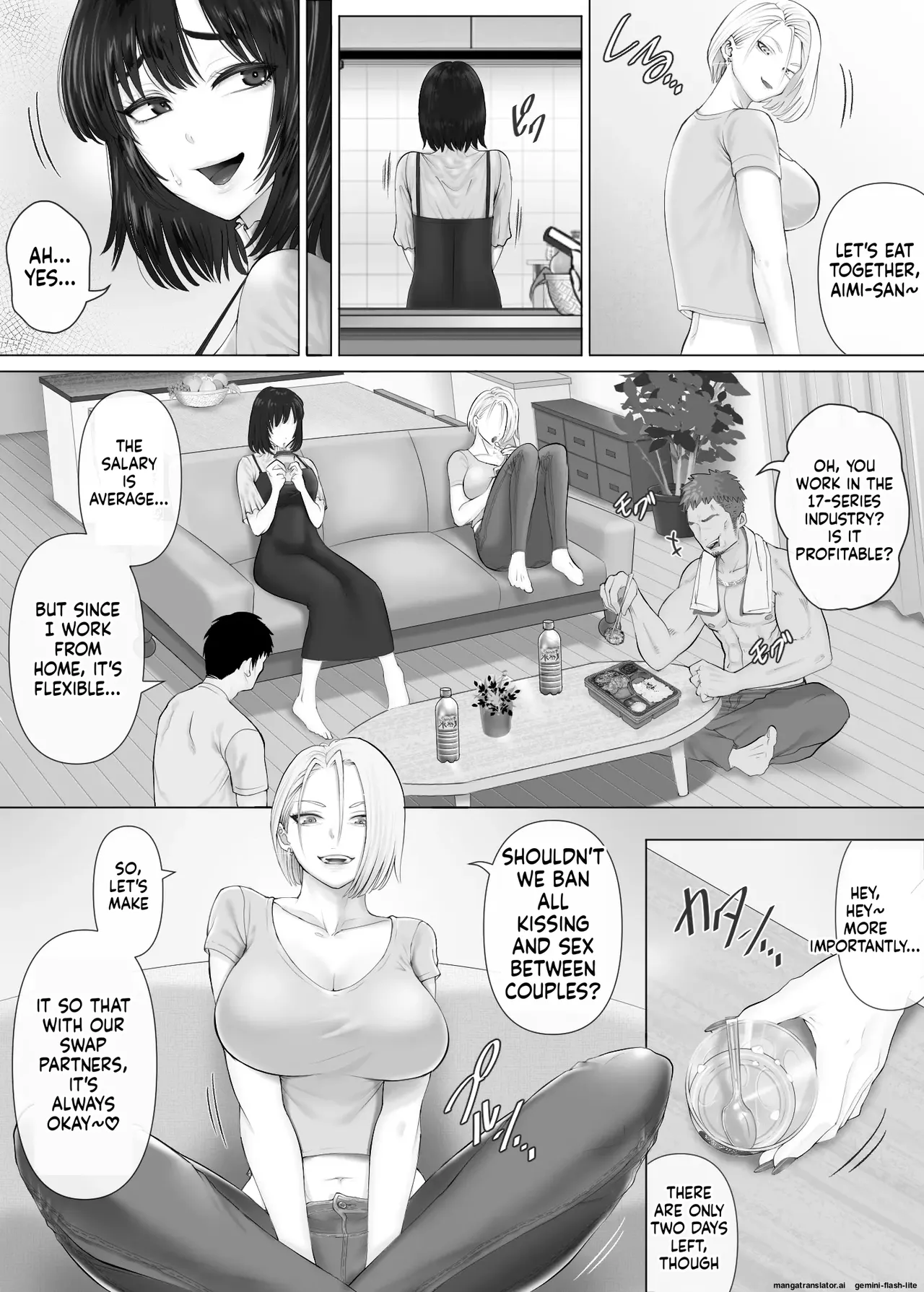 [Mitsumitsu Niku (Hikitogu)] LeveChi na Swapping 3 ~Honrosareru Fuufu Hen~ 画像番号 21