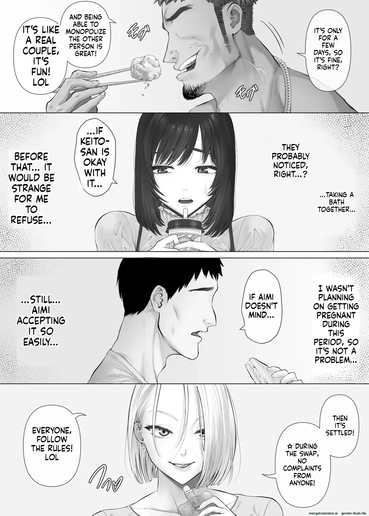 [Mitsumitsu Niku (Hikitogu)] LeveChi na Swapping 3 ~Honrosareru Fuufu Hen~ 画像番号 22