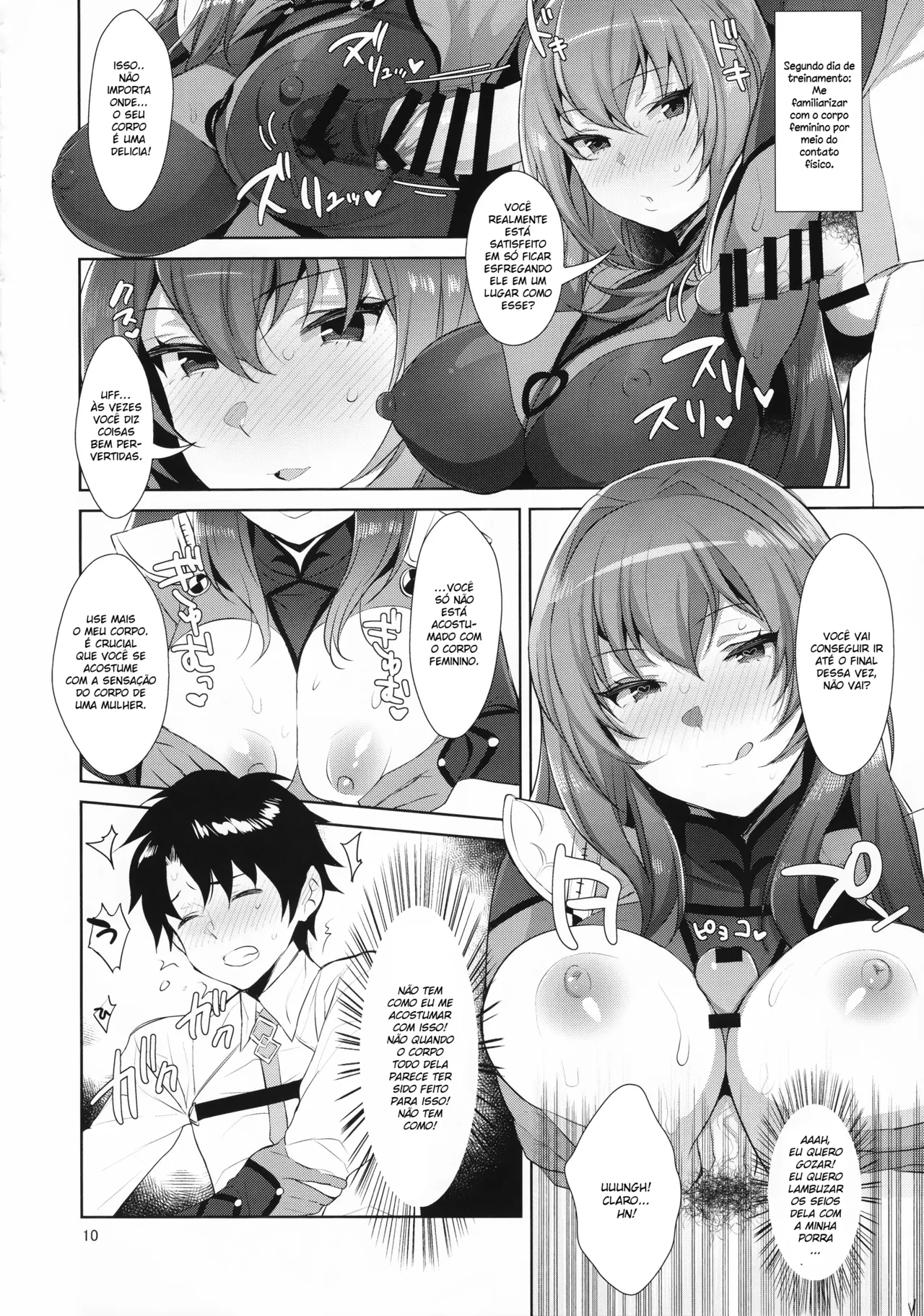 (C92) [Inariya (Inari)] Chaldea Shiki Sourou Kaizen Training | Protocolo Chaldean para Tratamento da Ejaculação Precoce (Fate/Grand Order) [Portuguese-BR] image number 10