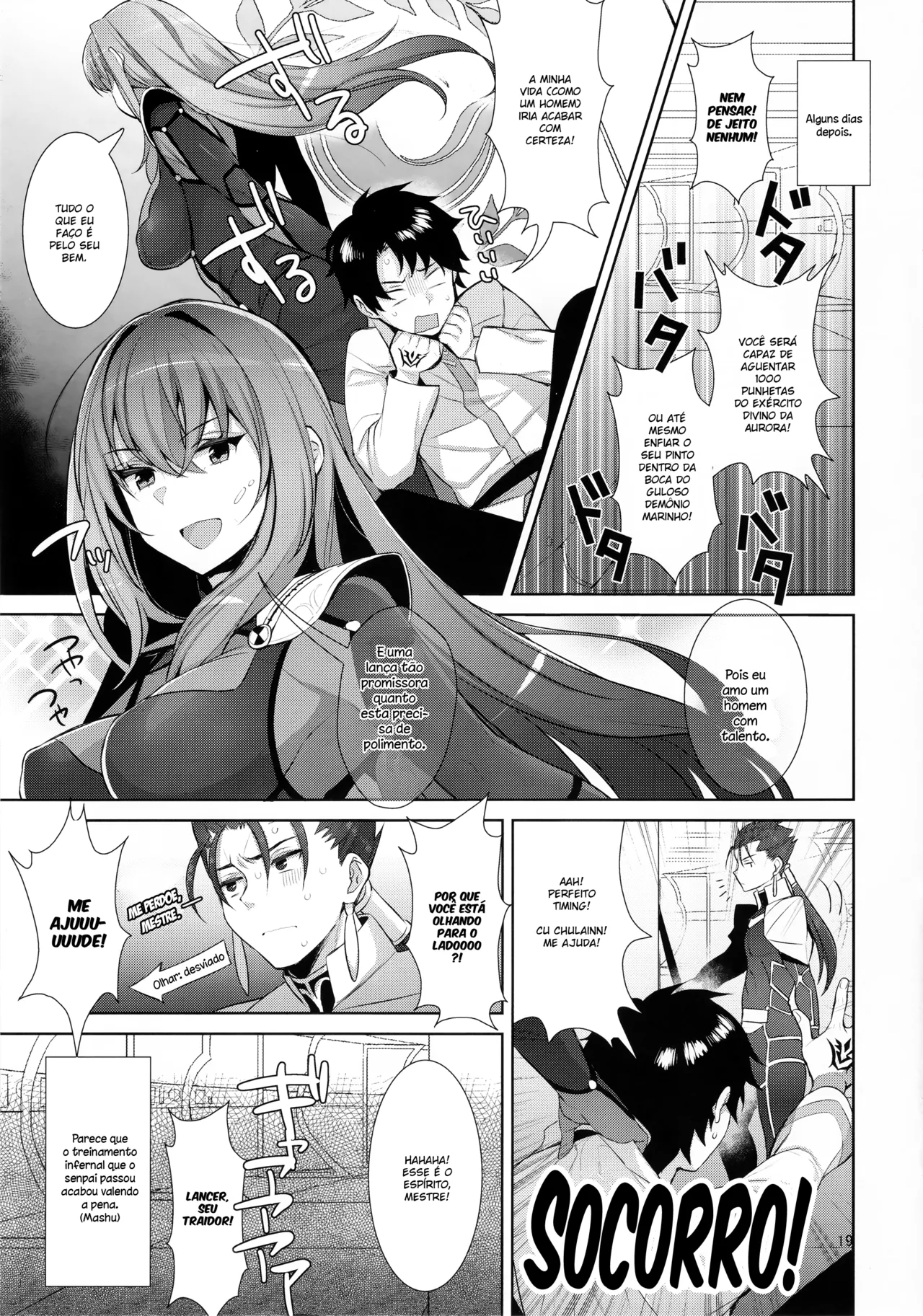 (C92) [Inariya (Inari)] Chaldea Shiki Sourou Kaizen Training | Protocolo Chaldean para Tratamento da Ejaculação Precoce (Fate/Grand Order) [Portuguese-BR] image number 19