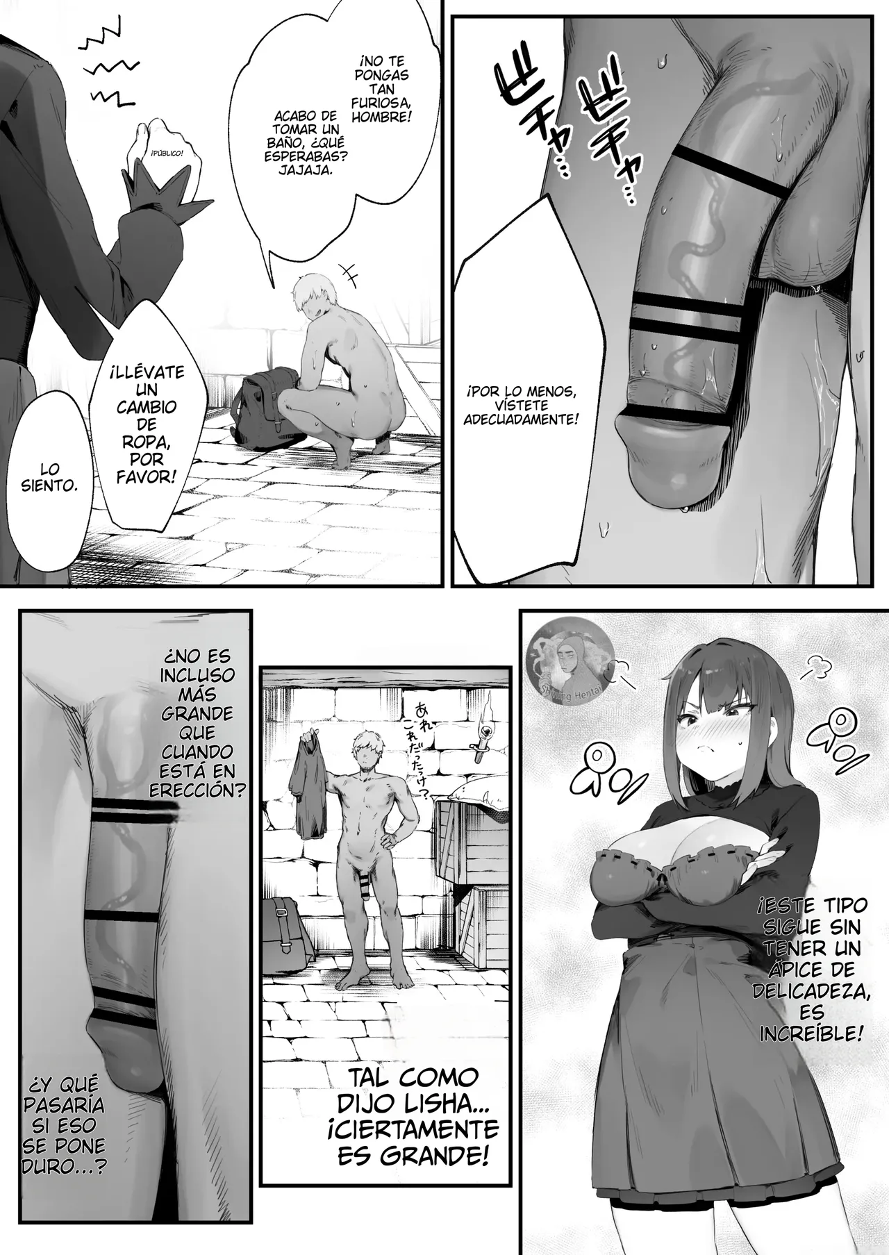 [Nigiri Usagi] Noroi no Sei de MP ga Tarimasen!! Zenpen｜¡¡No Tengo Suficientes Puntos de Magia por Culpa de una Maldición!! -Parte 1-[Spanish] [Shining Hentai + P7NEKO] 画像番号 15