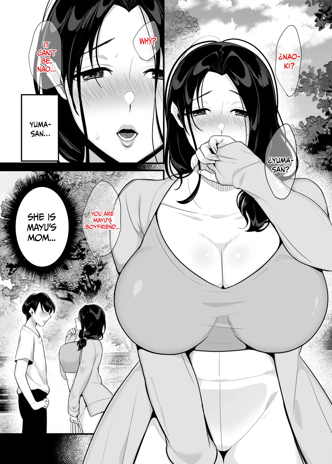[Botamochi] Kanojo no Haha ni Taberareru ~ Yuuwaku Sarete Naisho no Furin Kankei | My girlfriend's mother devours me ~ Seduced into having a secret relationship. image number 9
