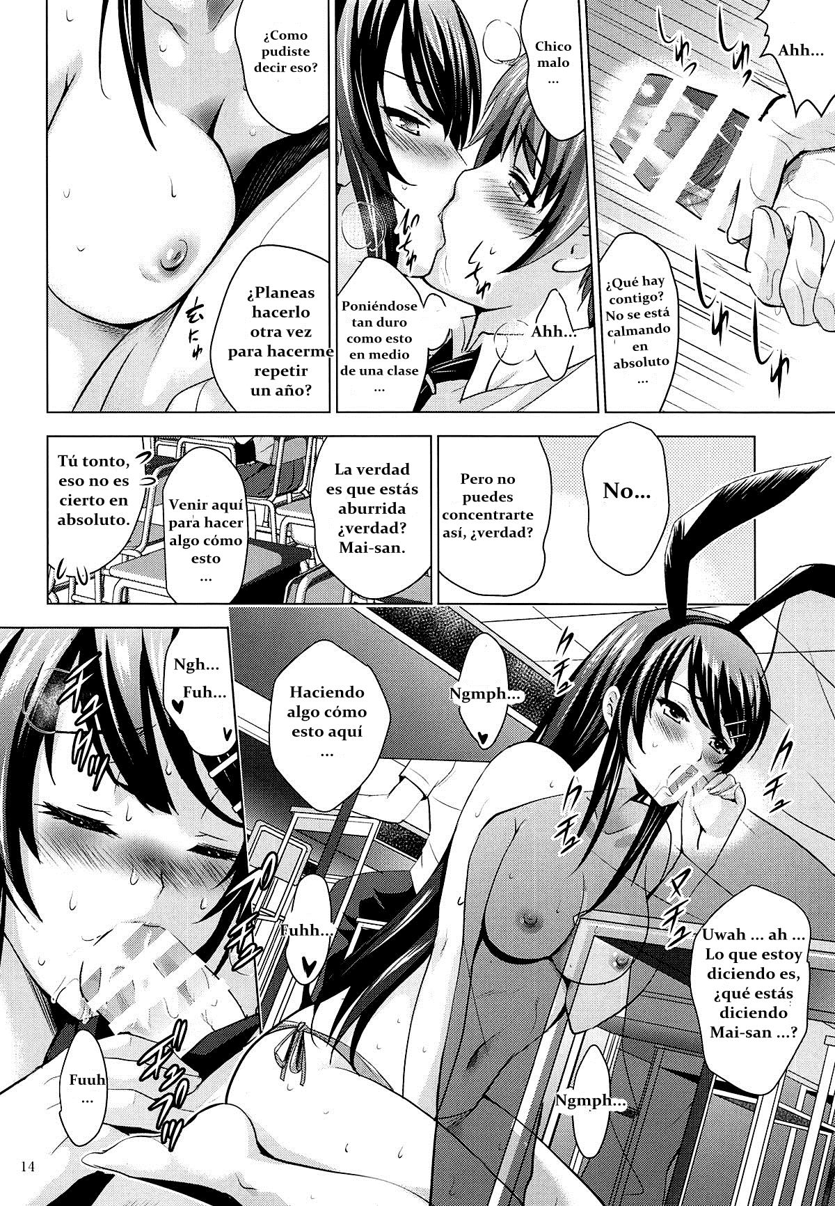 (C95) [Studio BIG-X (Arino Hiroshi)] MOUSOU THEATER 60 (Seishun Buta Yarou wa Bunny Girl Senpai no Yume o Minai) [Spanish] [Kurayami Scan] 이미지 번호 14