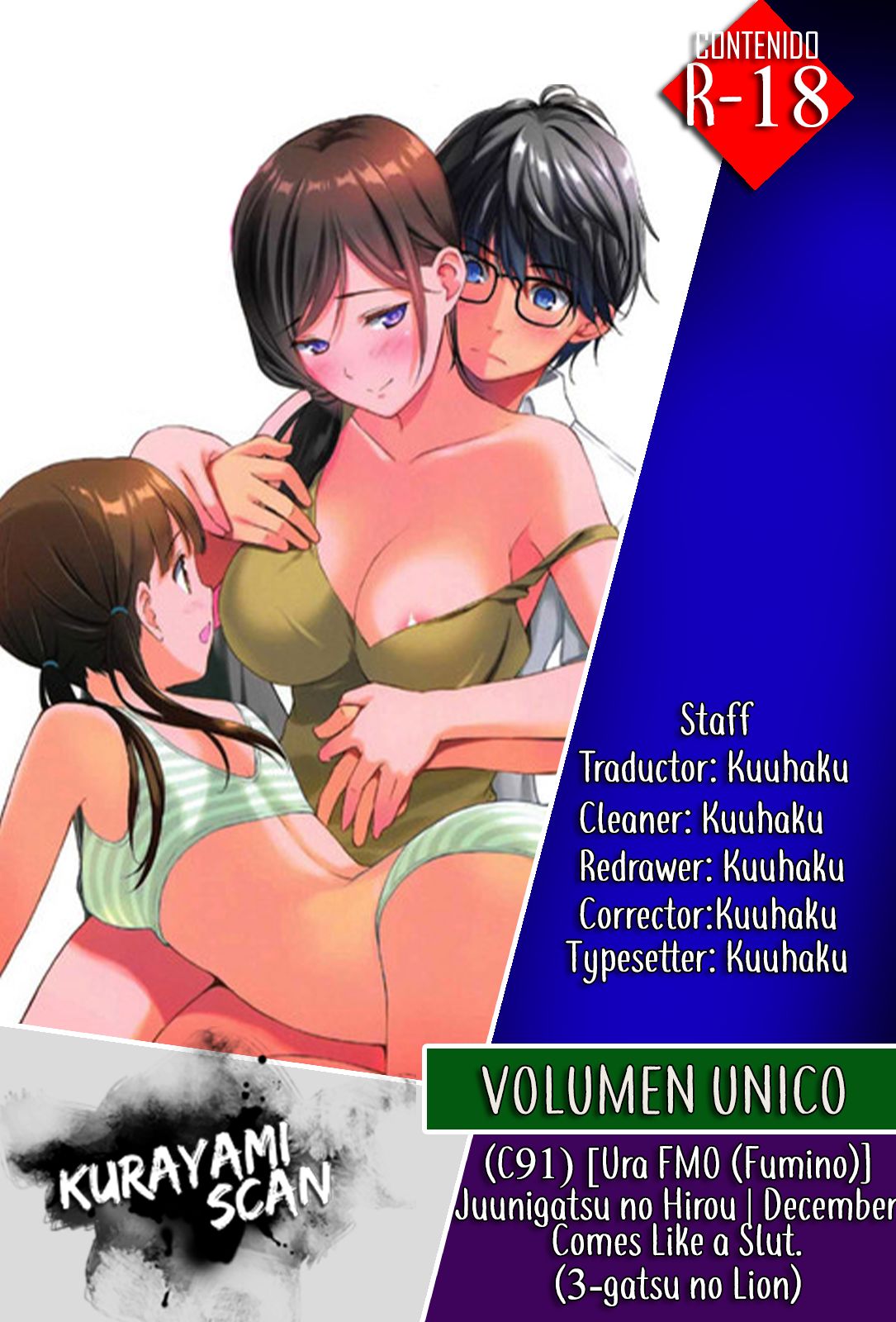 (C91) [Ura FMO (Fumio)] Juunigatsu no Hirou (3-gatsu no Lion) [Spanish]  [Kurayami Scan] numero di immagine  2