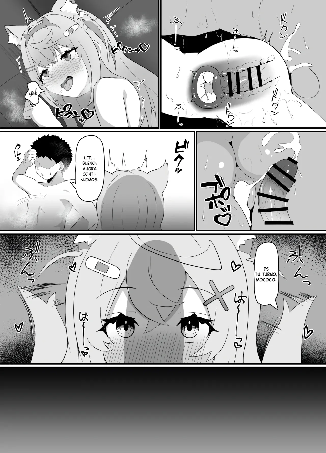 [OTN Kokoku (Kotaro OTN)] FWMC Icha Love SEX｜Sexo Amoroso con FuwaCoco (Fuwawa Abyssgard, Mococo Abyssgard) [Spanish] [Komari Scan] [Digital] imagen número 11