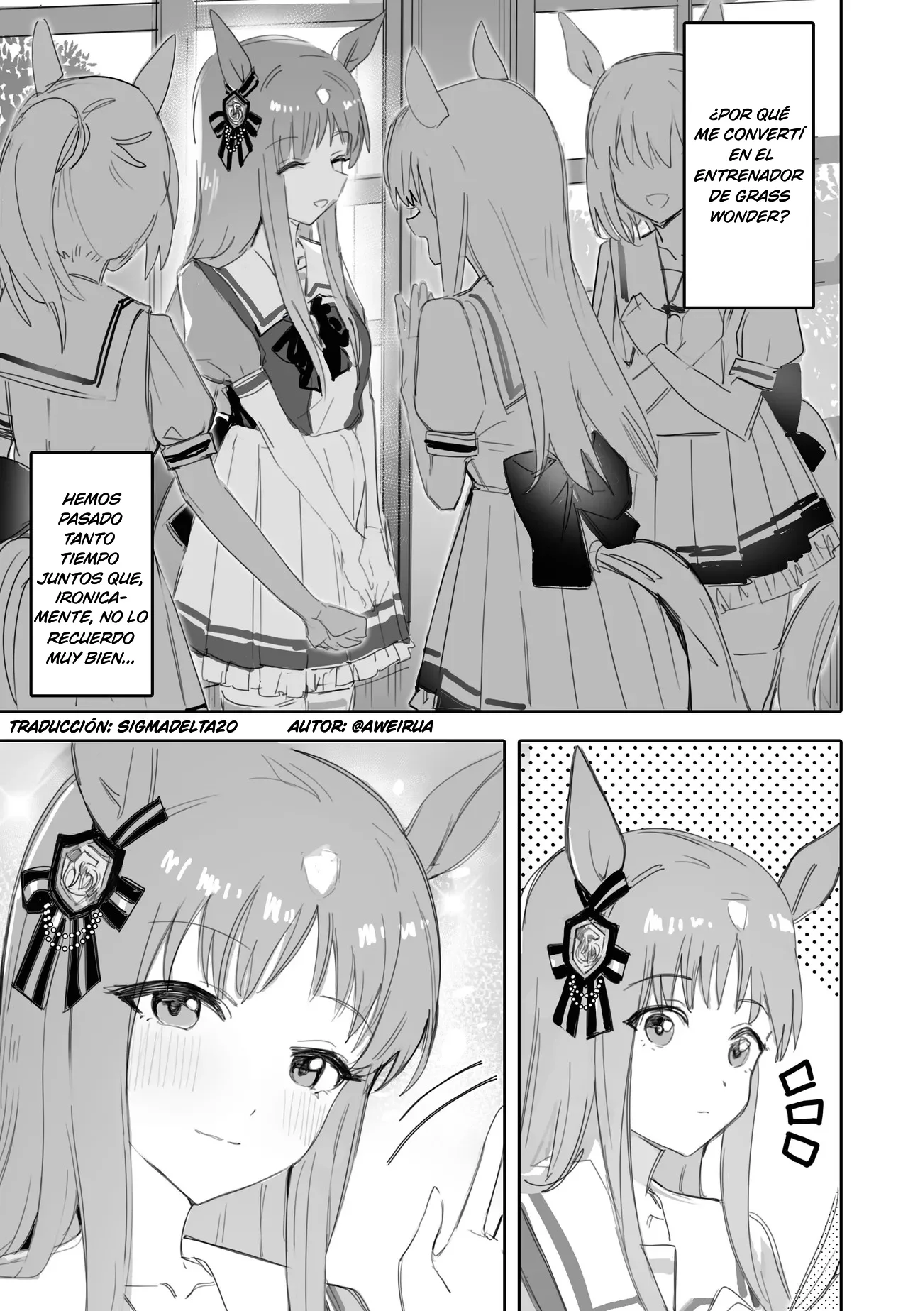 [Awei] Fukaku Tsuikyuu suru Hitsuyou no Nai Riyuu｜Razones por las que No es Necesario -Profundizar (Uma Musume Pretty Derby) [Spanish] [SigmaDeltaXD] [Decensored] Bildnummer 1