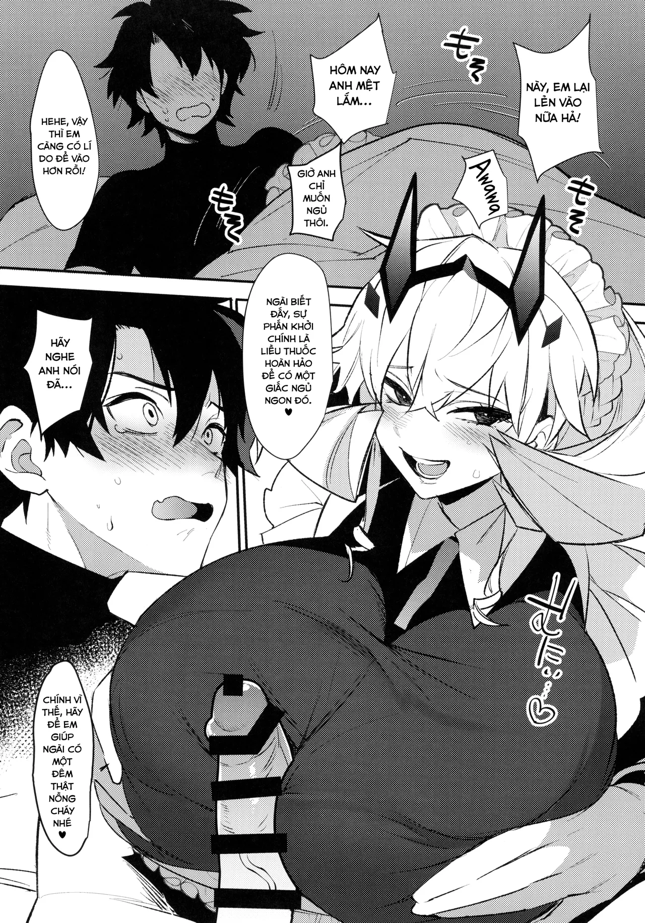 (C103) [Ash wing (Makuro)] Maid-san ni Yasashiku Taberareru (Fate/Grand Order) [Vietnamese Tiếng Việt]  [Nabeka] image number 7