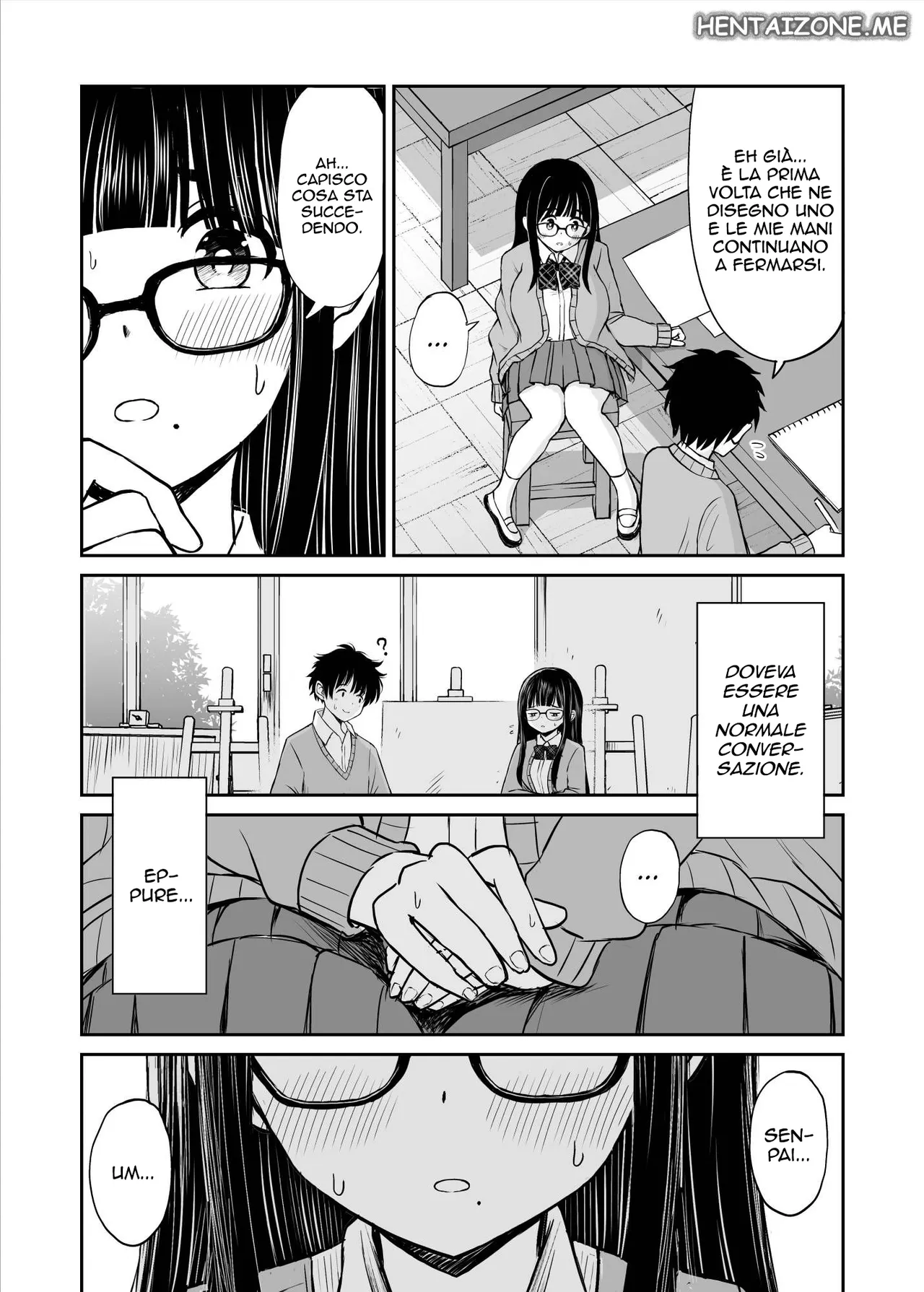 [Kotorakku] Bijutsubu no Kyonyuu Kouhai ga Nude Model ni Natta Kekka Amari ni Ero Sugite Ore no Geijutsu ga Bakuhatsushita Hanashi | Il Club D' Arte [Italian] [Decensored] 10eme image