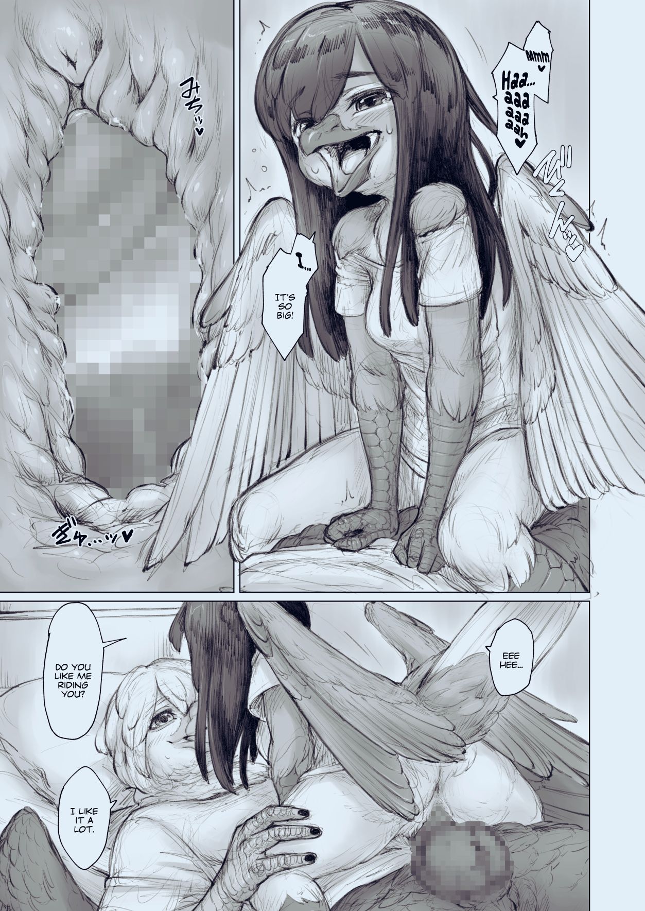 (Kansai! Kemoket 8) [Imomushi Kyouiku Madoguchi (Bubonic)] Moukin Kareshi to Kotori Kanojo -Nighttime- [English] [Peppered Lemons] image number 5