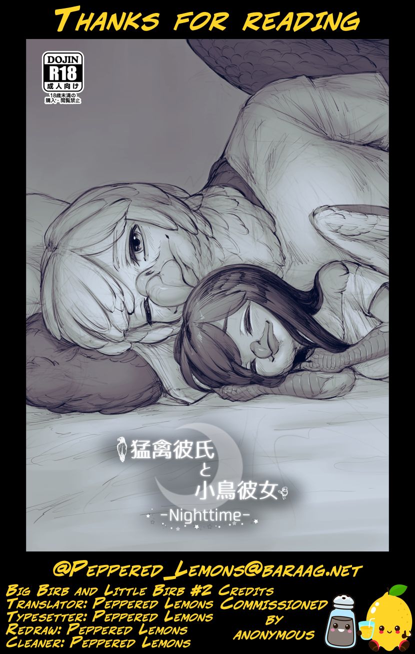 (Kansai! Kemoket 8) [Imomushi Kyouiku Madoguchi (Bubonic)] Moukin Kareshi to Kotori Kanojo -Nighttime- [English] [Peppered Lemons] image number 11