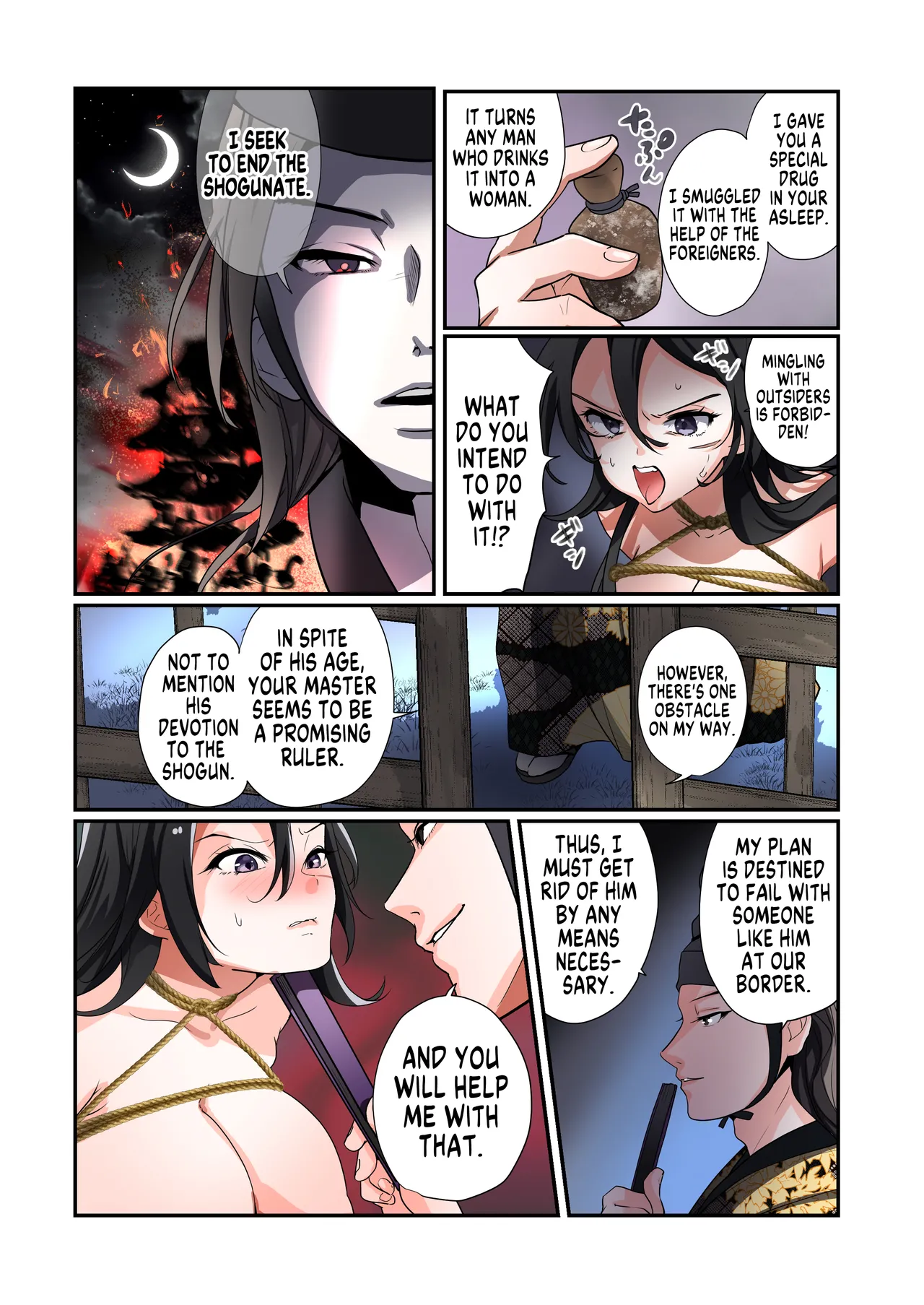 [Amuai Okashi Seisakusho (Namamugi, Tsukumaru)] Akuochi TS Kunoichi ~Bushi no Chuushin Sutsuru Toki~ | Corrupted TS Kunoichi ~When a Warrior Abandons his Devotion~ [English] [GTF] 画像番号 12
