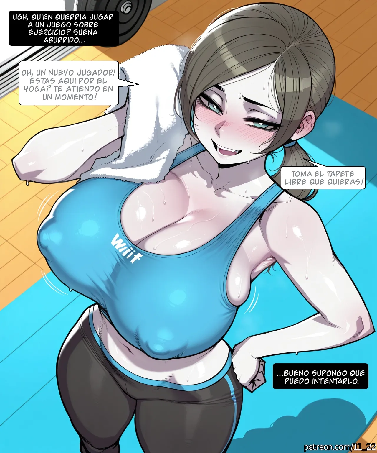 [11_22] Wii Fit Trainer Comic [AI Generated] 图片编号 1