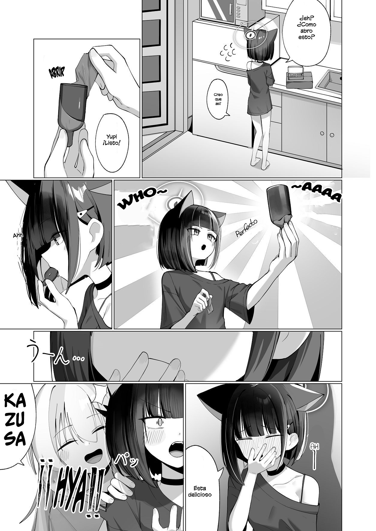 [Curry House (B8MEl)] Kazura y Reisa con chocolate alcohol y...  [spanish] (Blue Archive) 画像番号 5