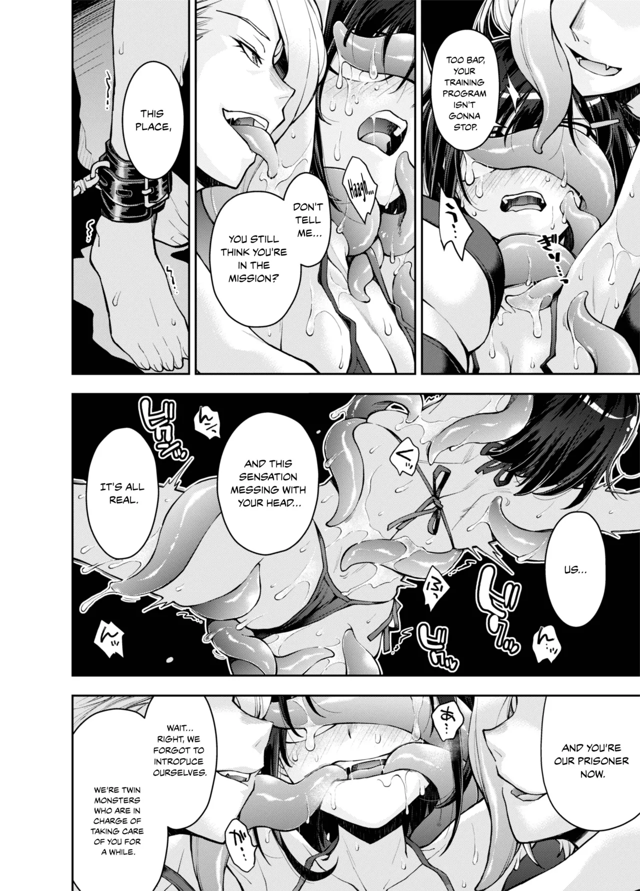 [Ryoumoto Hatsumi] [DEEP SPACE EIGHT] The Captured Space Police Cadet Falls to the Twin Tentacle Monster's Lesbian Interrogation [English] [Your Deer Friends Black] 图片编号 12