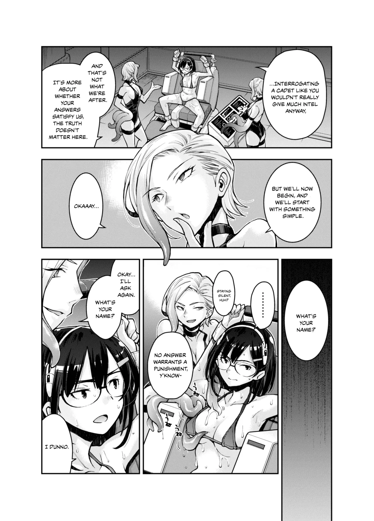 [Ryoumoto Hatsumi] [DEEP SPACE EIGHT] The Captured Space Police Cadet Falls to the Twin Tentacle Monster's Lesbian Interrogation [English] [Your Deer Friends Black] 图片编号 19