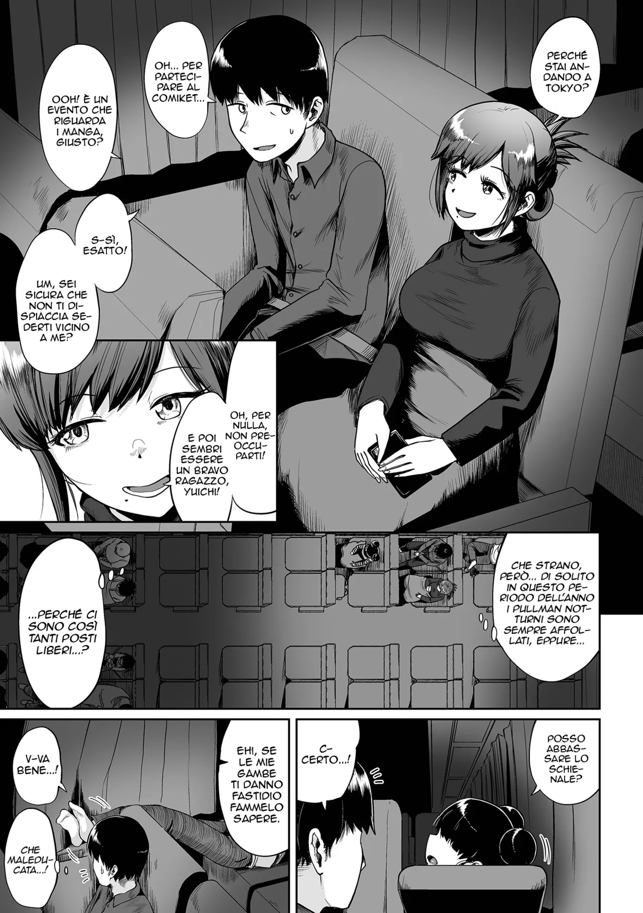 [Umiyamasoze] Yakou Bus de Ikou | Spassarsela sul pullman notturno [Italian] [Hentai Fantasy] 图片编号 3