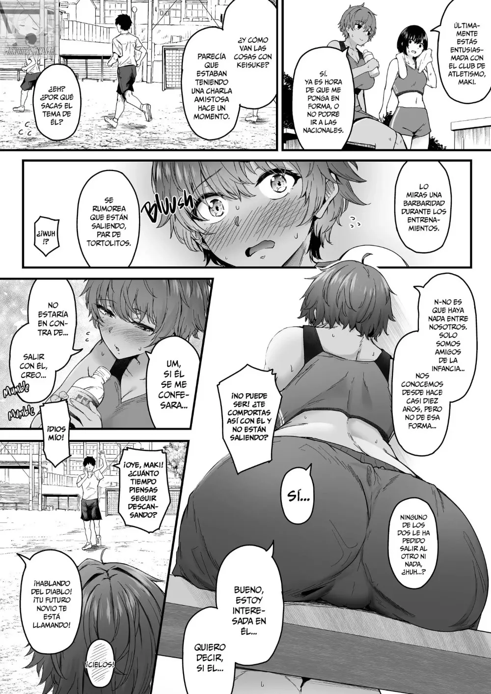 [Eagle Land (Takamaru)] Rikujoubu Boyish Osananajimi Netorare Gachi Koubi Roku | Lo Que Ocurre Fuera de la Pista [Spanish] [MandaloAsiNoma] [Digital] 图片编号 3