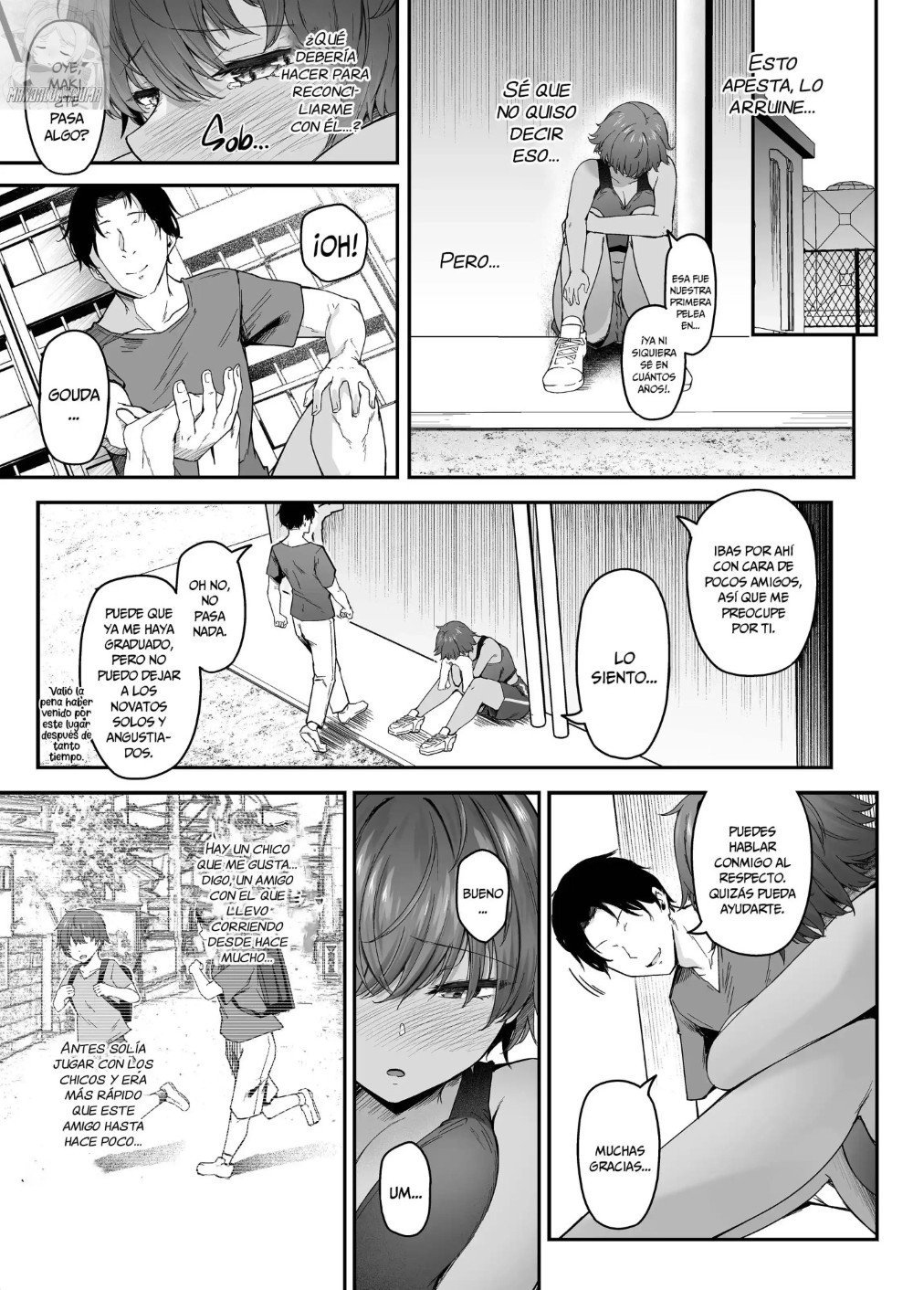 [Eagle Land (Takamaru)] Rikujoubu Boyish Osananajimi Netorare Gachi Koubi Roku | Lo Que Ocurre Fuera de la Pista [Spanish] [MandaloAsiNoma] [Digital] 图片编号 6