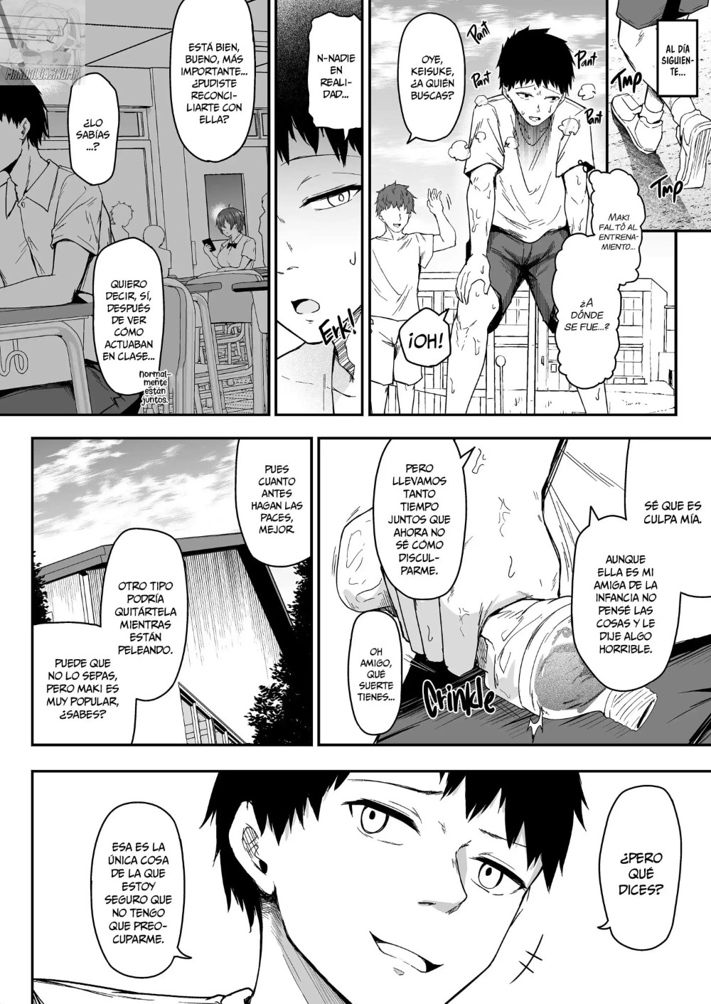 [Eagle Land (Takamaru)] Rikujoubu Boyish Osananajimi Netorare Gachi Koubi Roku | Lo Que Ocurre Fuera de la Pista [Spanish] [MandaloAsiNoma] [Digital] 图片编号 15