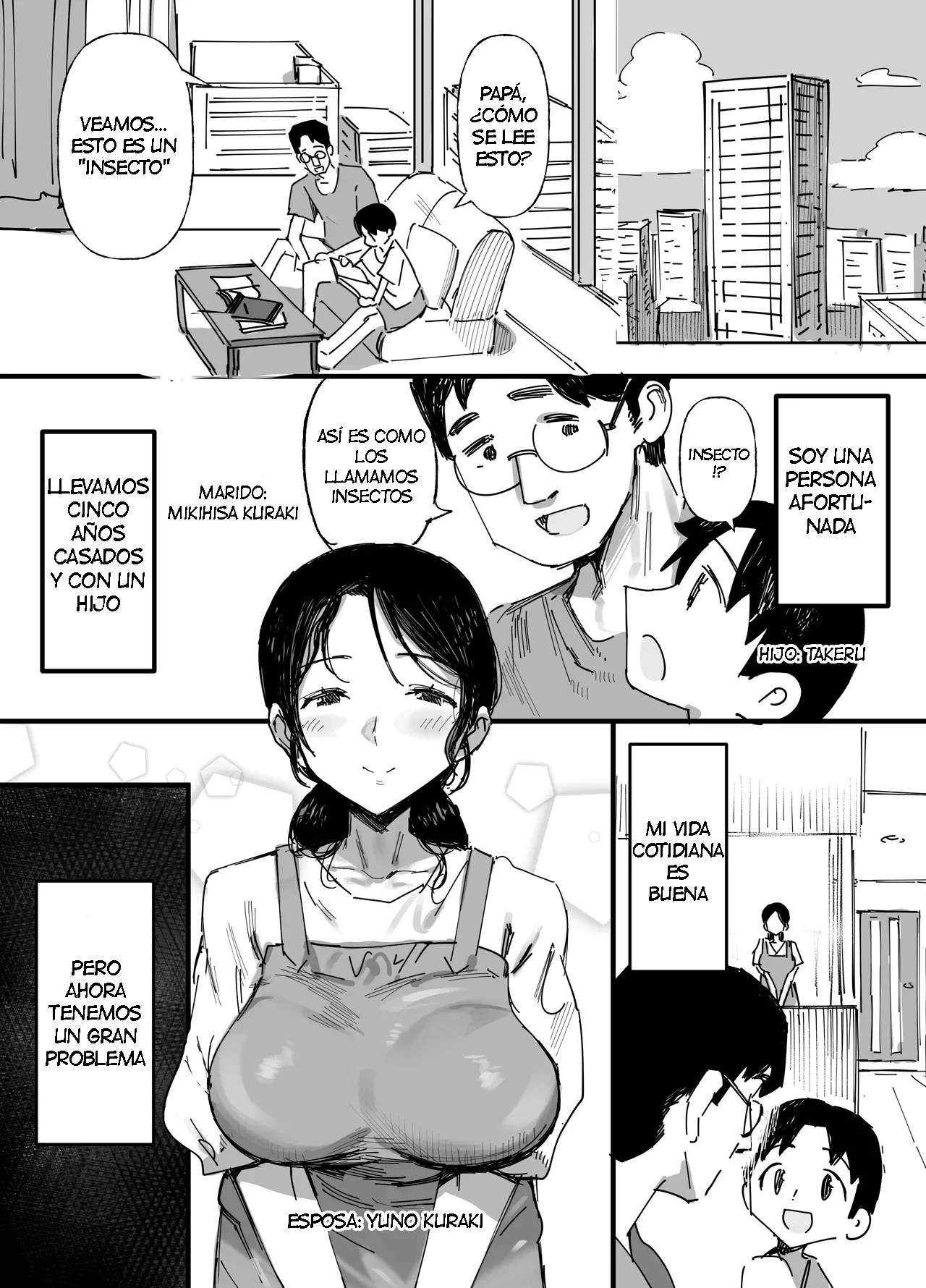 [Dynamic Mom (Onodera)] Otto no Shakkin Nakadashi Hensai Gifu ni Mi o Uru Komochi Tsuma｜Una Mujer Casada Vende su Cuerpo a su Suegro [Spanish] [Pajerosxnx] image number 2