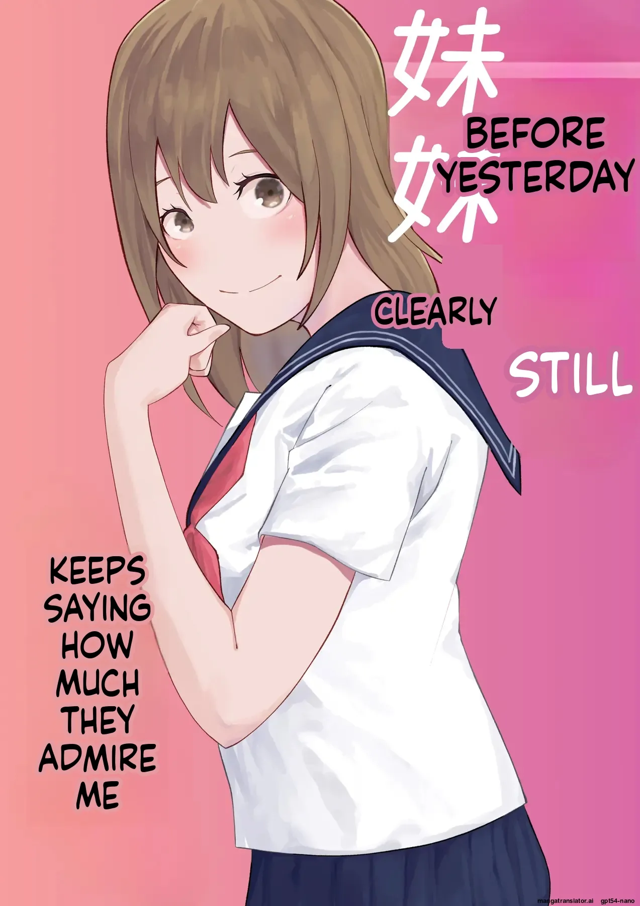 [Ohiya Horoyoi] Kinou Made wa Imouto no Otehon datta | Before Yesterday Clearly Still Keeps Saying  How much They Admire Me  [English] [MTL] numero di immagine  1