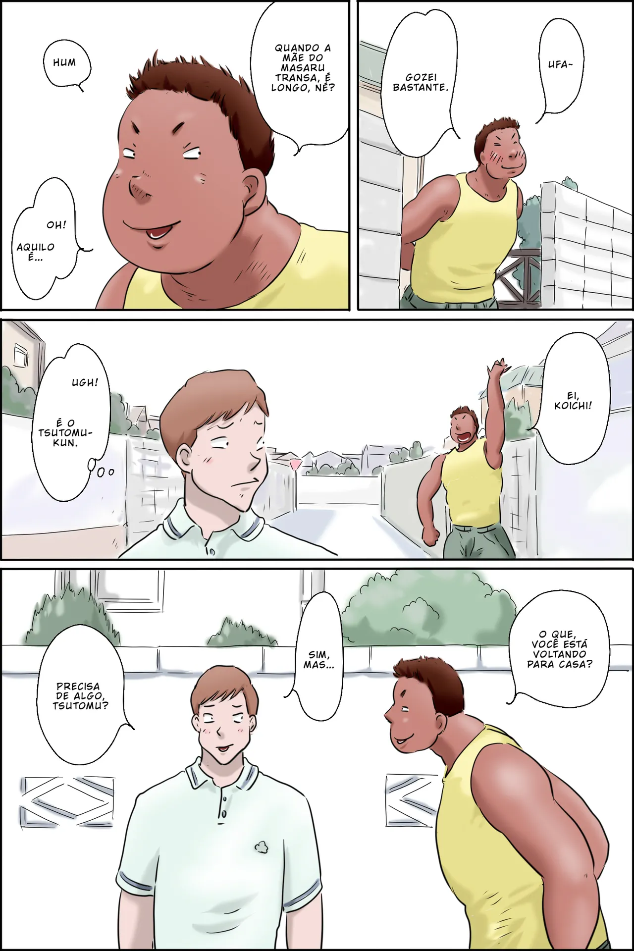 [Zenmai Kourogi] Tsutomu-kun makaritoru! (Masaru mama-hen + Koichi mama-hen) [Português PT-BR] image number 14